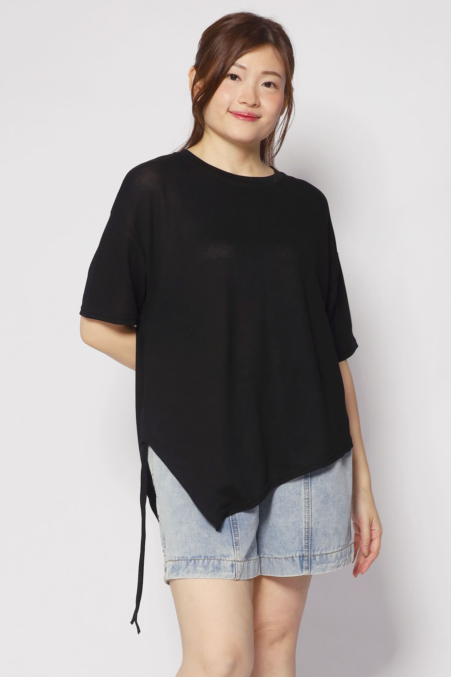 Otis Asymmetrical Top in Black