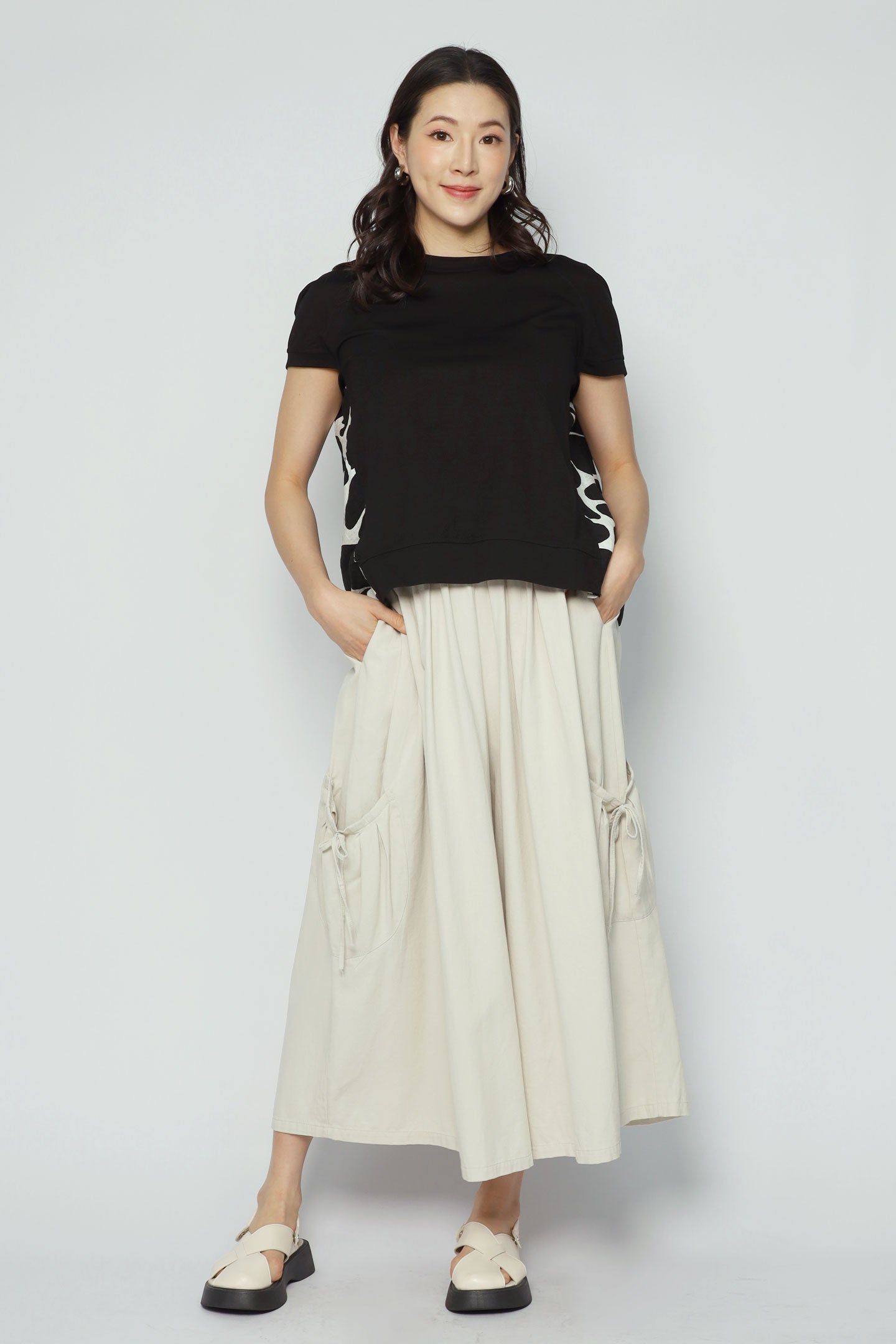 Padma Polkadot Top in Black