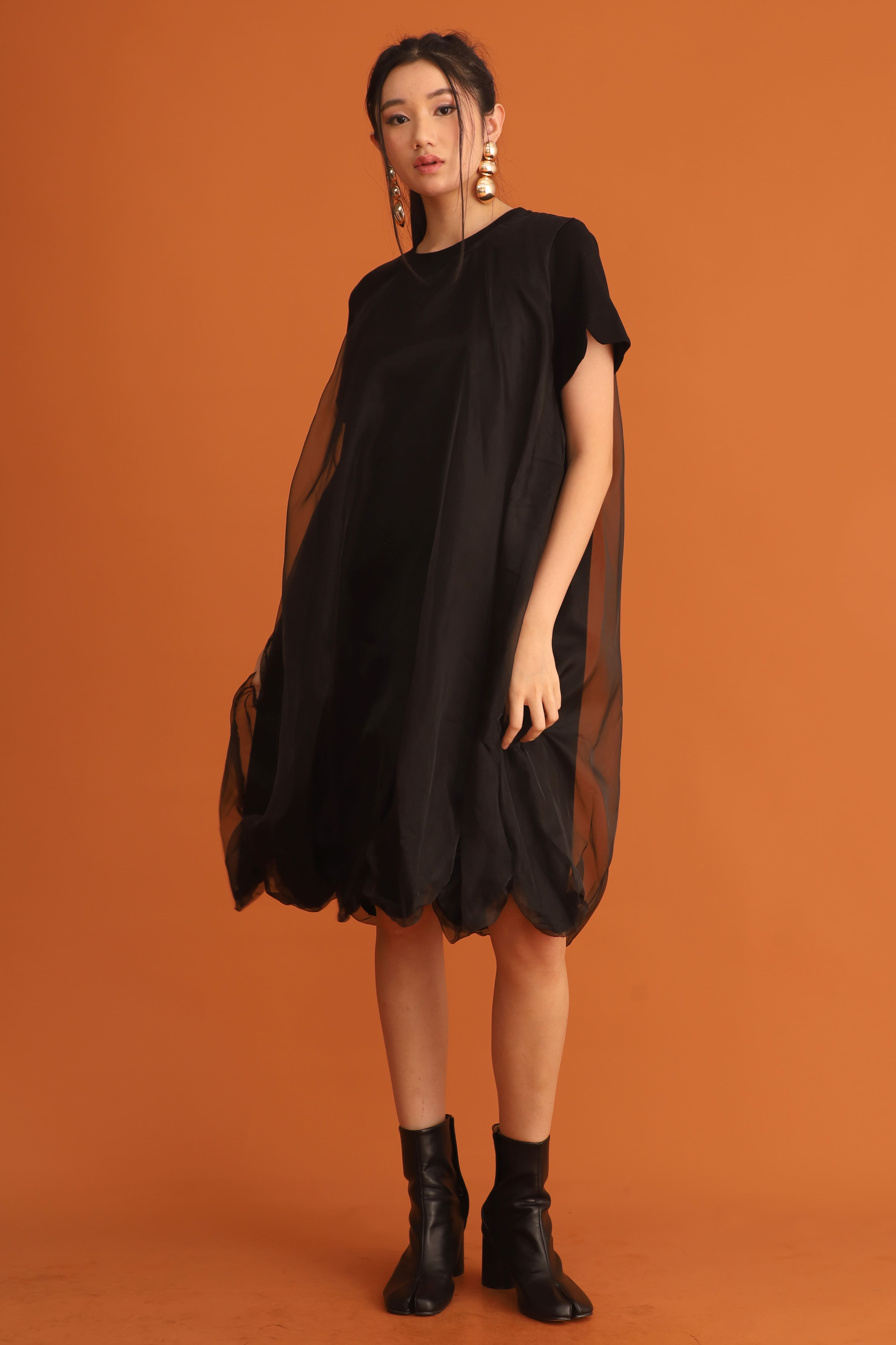 CHOSEN - Nova Mesh Dress in Black