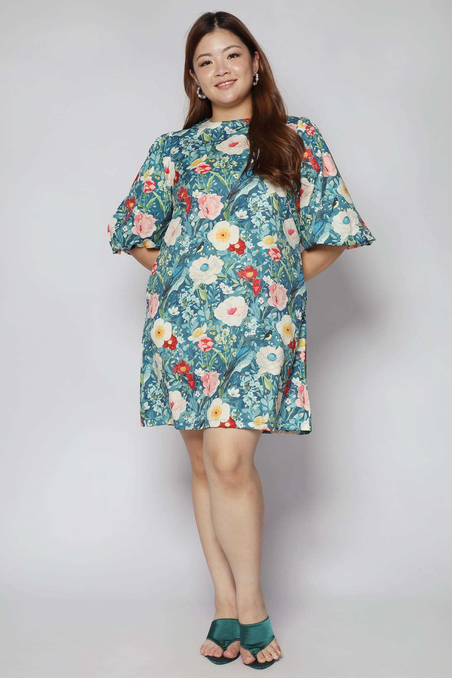 Pam Dress in Orient Blooms