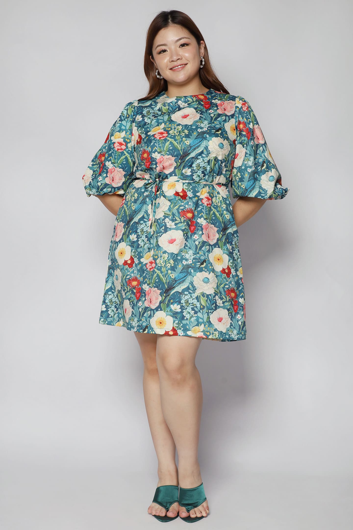 Pam Dress in Orient Blooms