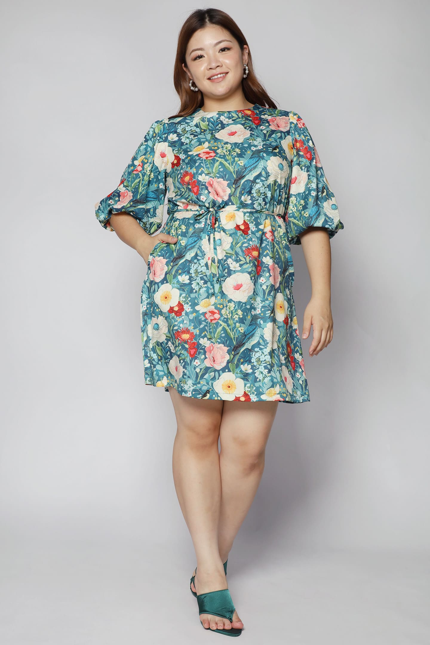 Pam Dress in Orient Blooms