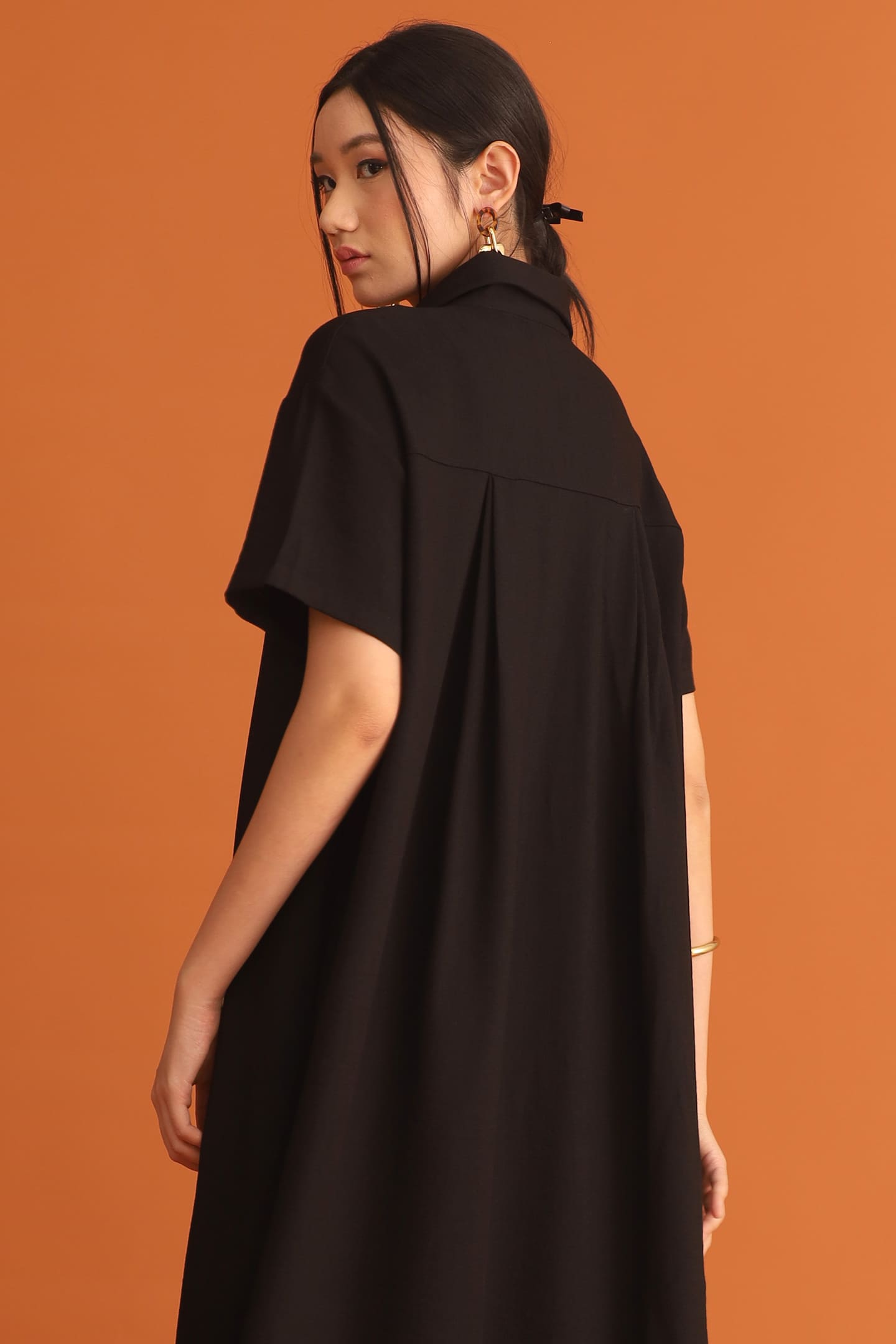 CHOSEN - Park Shirt Dress in Black