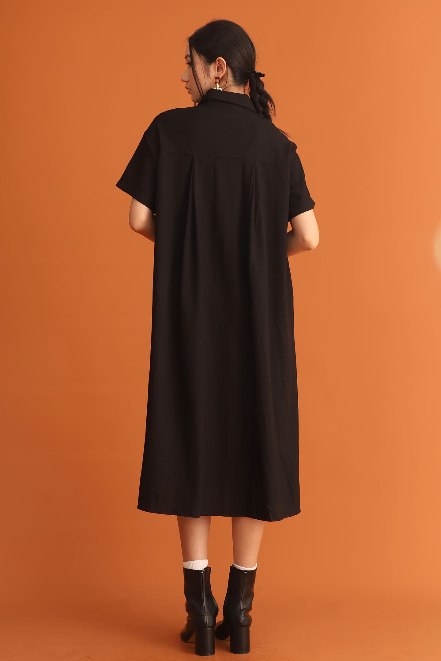 CHOSEN - Park Shirt Dress in Black
