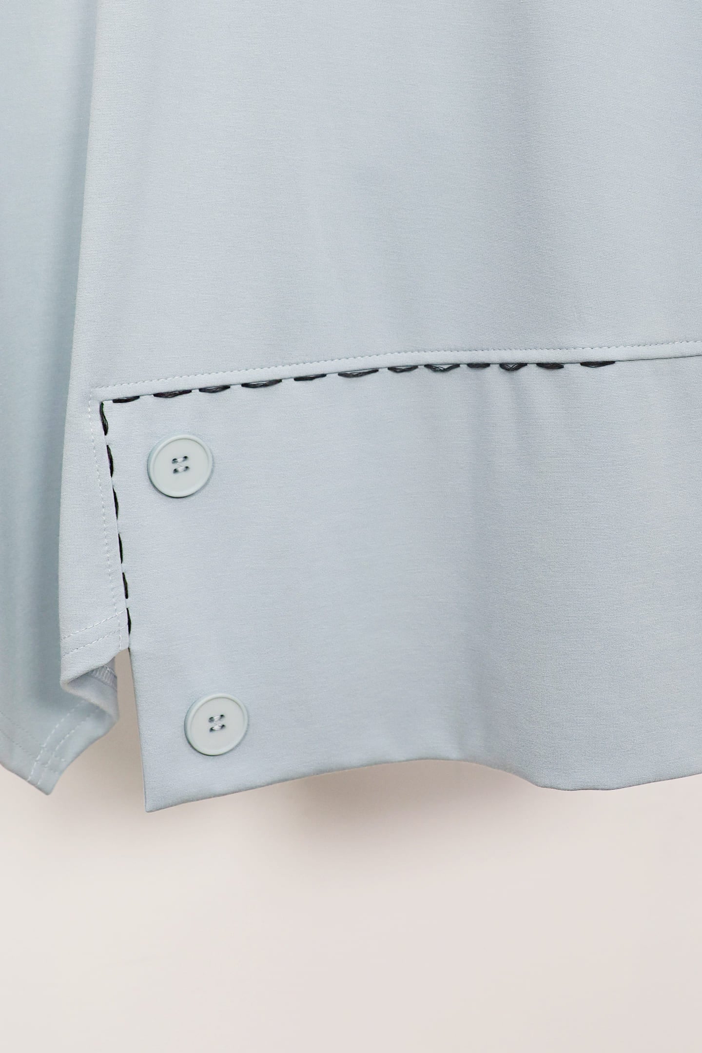 Easy By TE - Peiling Button Top in Baby Blue