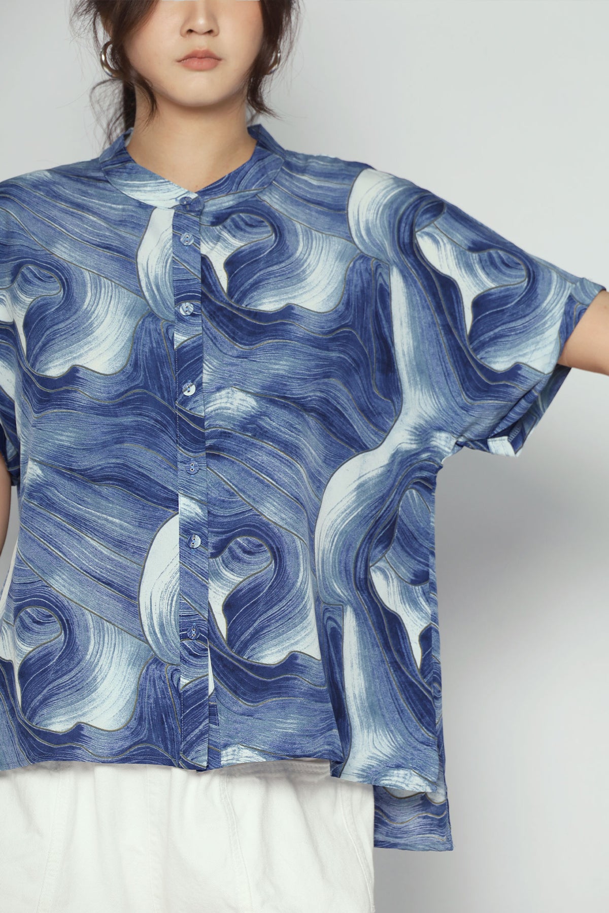 Penelope Top in Blue Cove