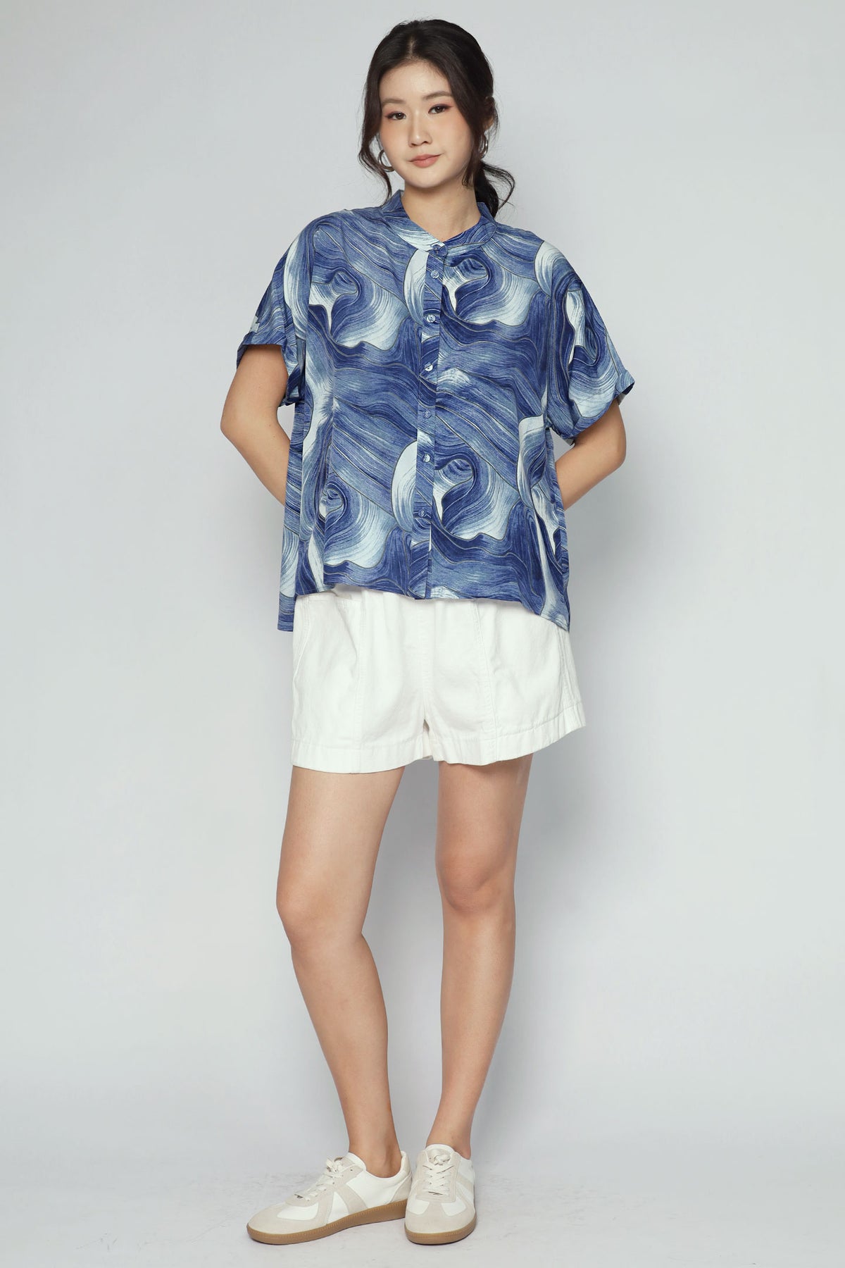 Penelope Top in Blue Cove