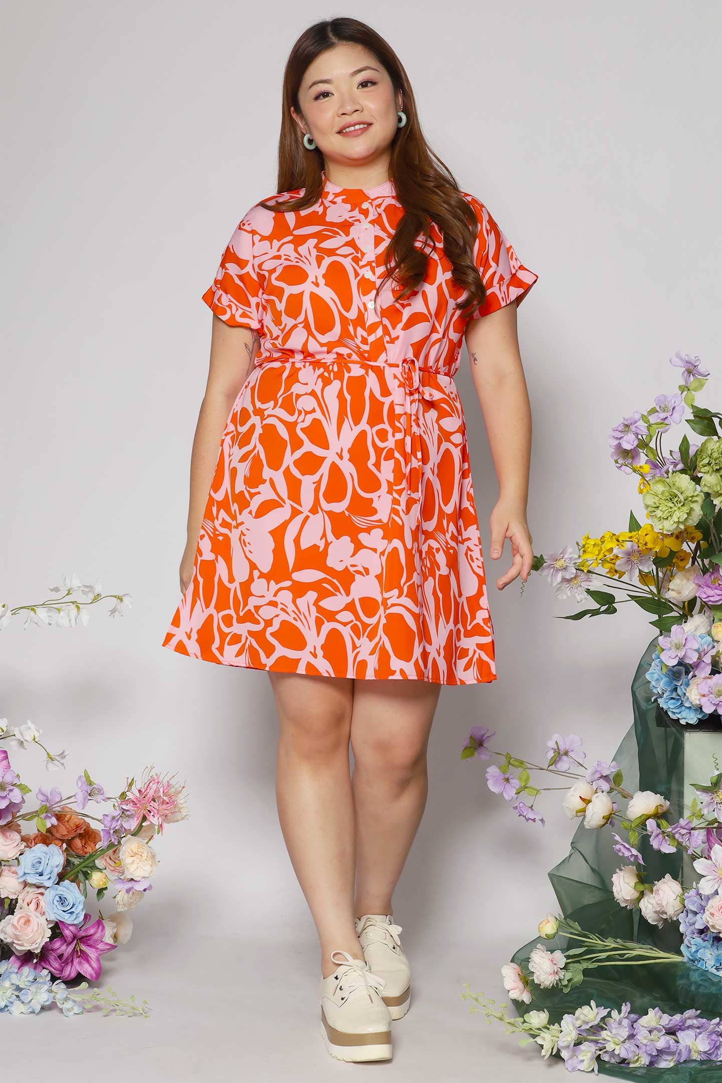 Penn Dress in Festive Blooms