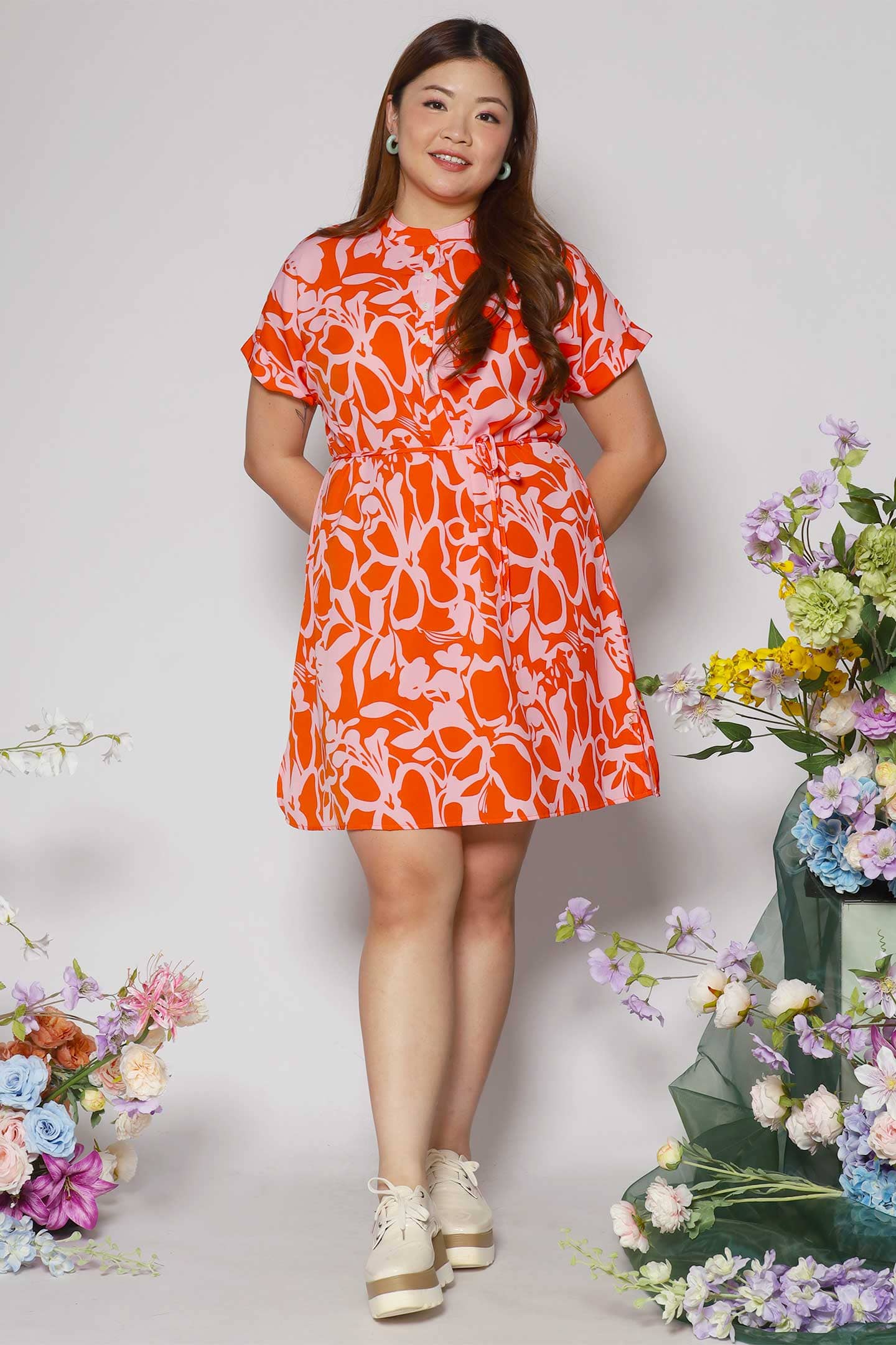 Penn Dress in Festive Blooms