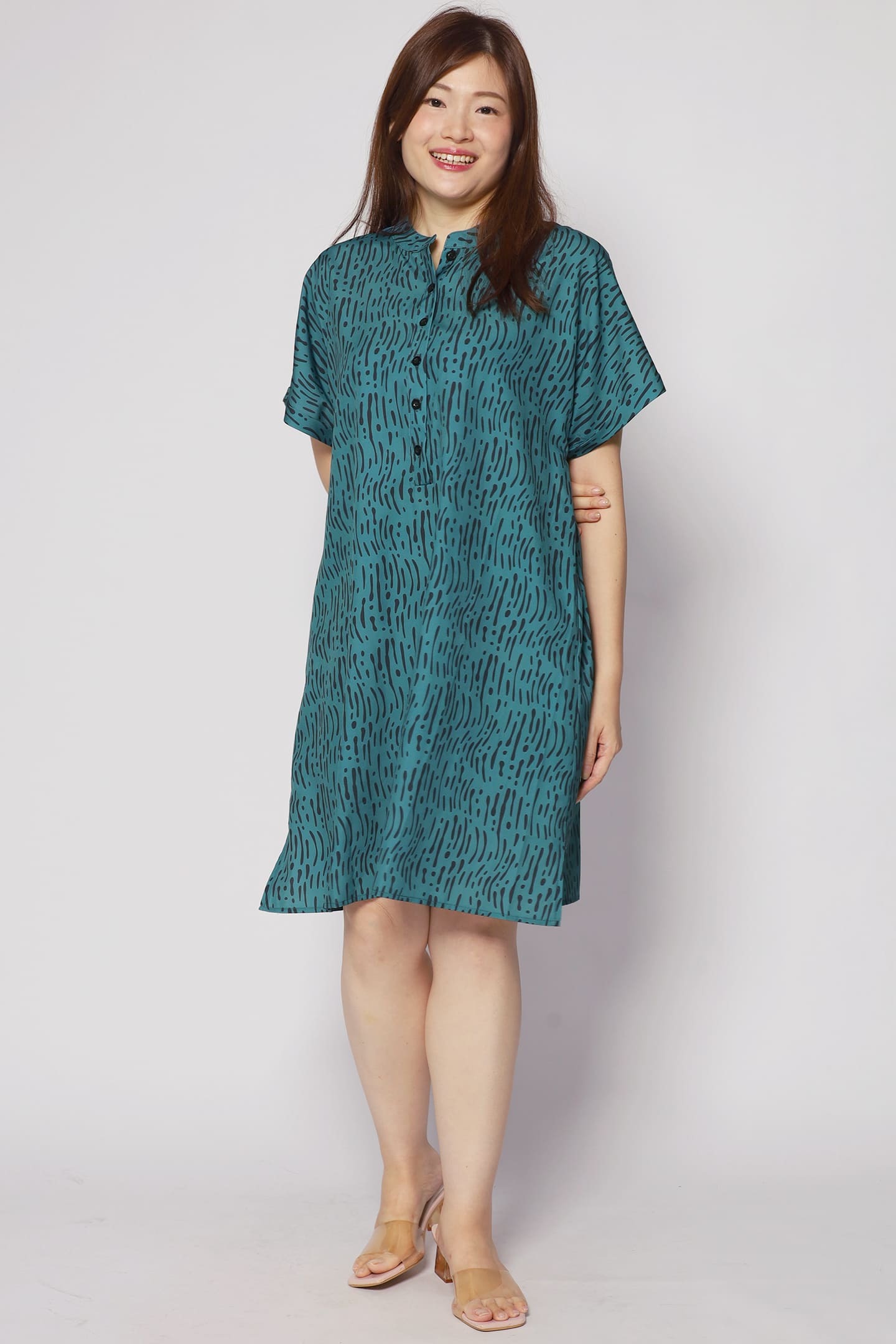 Penn Dress in Green Bonanza