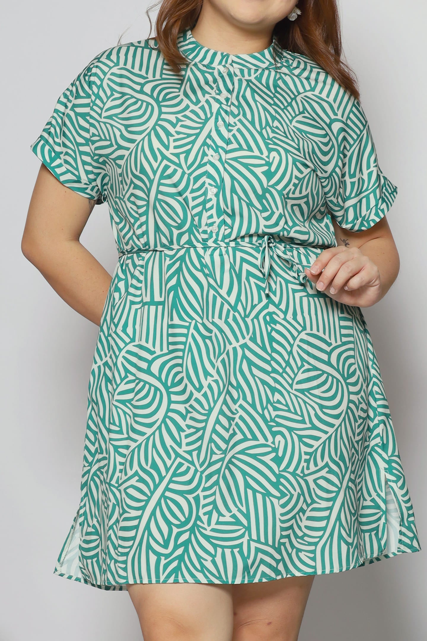 Penn Dress in Green Maze