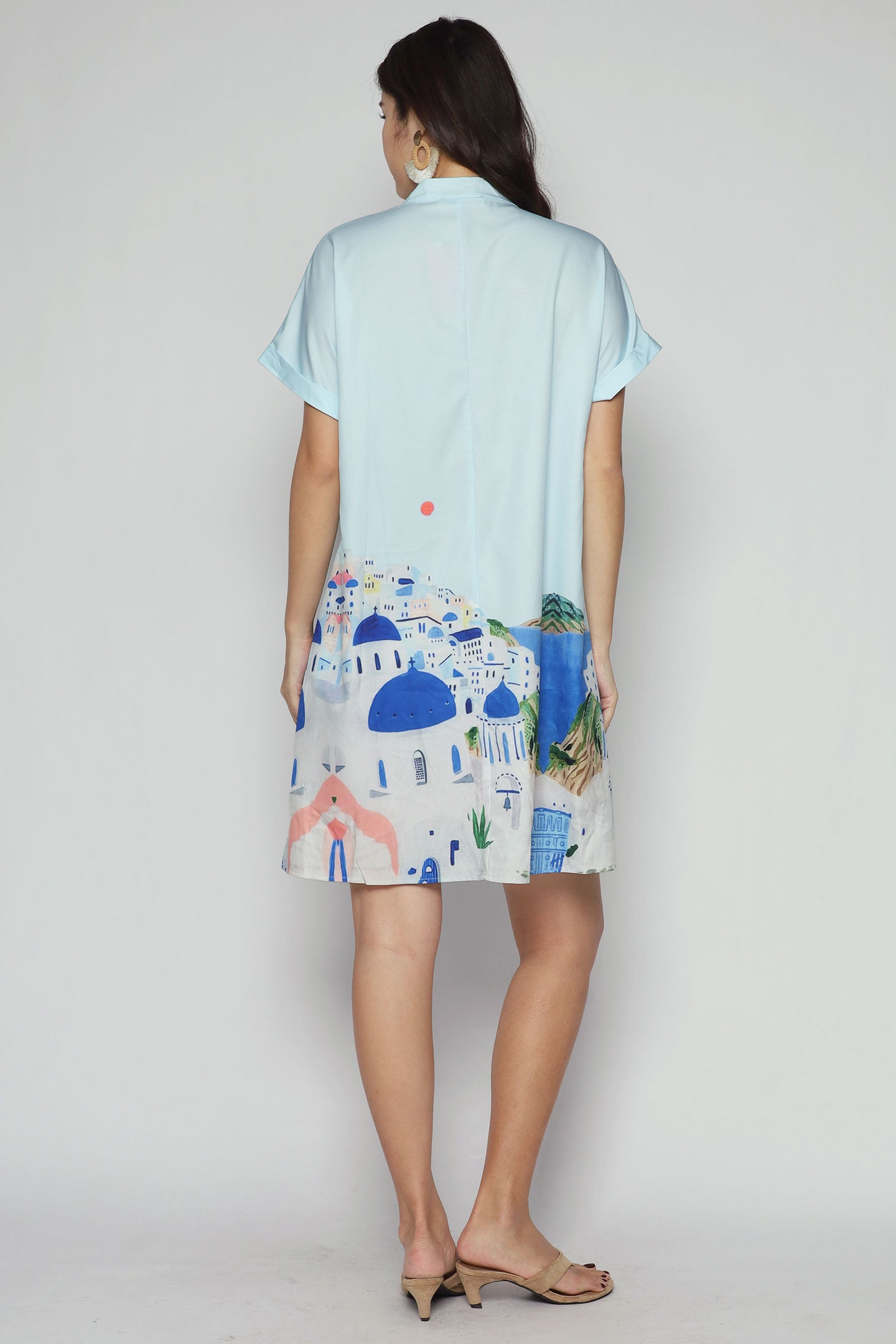 Backorders Penn Dress in Santorini Stroll