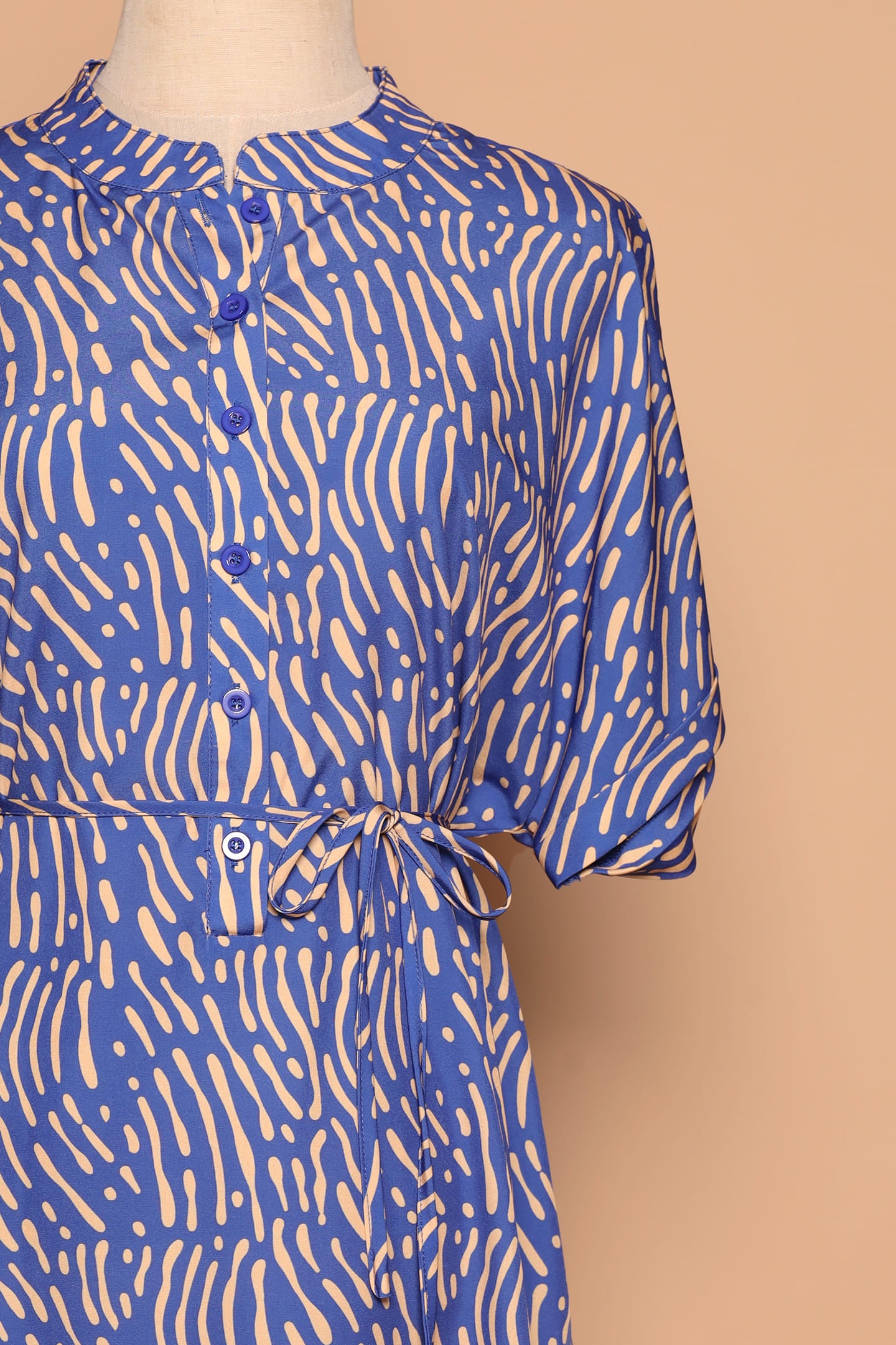 PO - Penn Dress in Yellow Scribbles