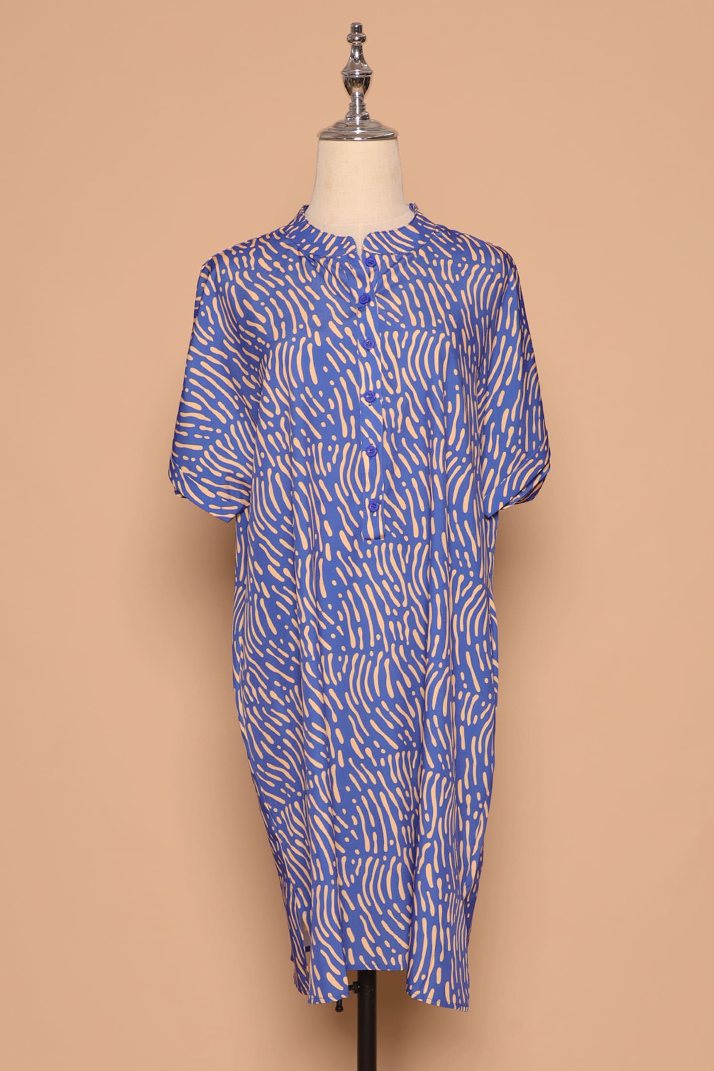 PO - Penn Dress in Yellow Scribbles