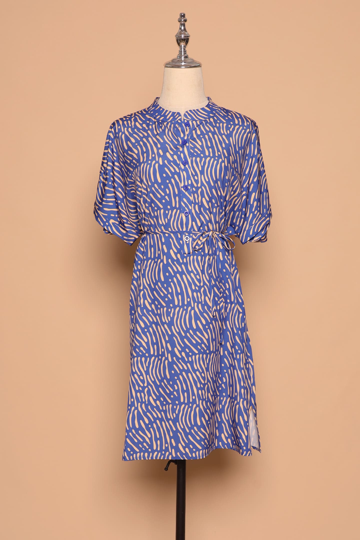 PO - Penn Dress in Yellow Scribbles