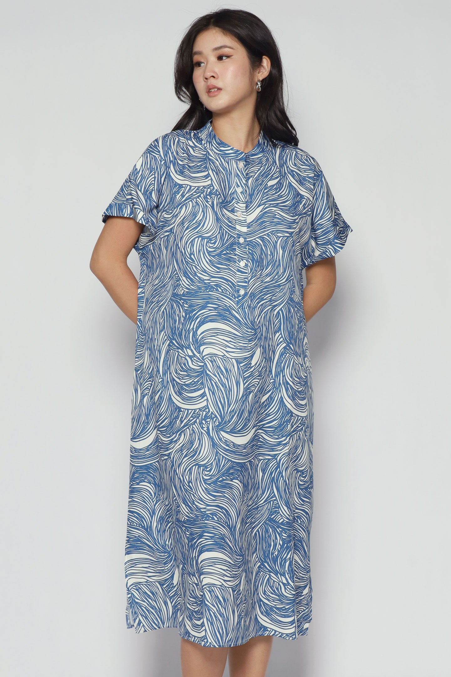 Penny Dress in Blue Current