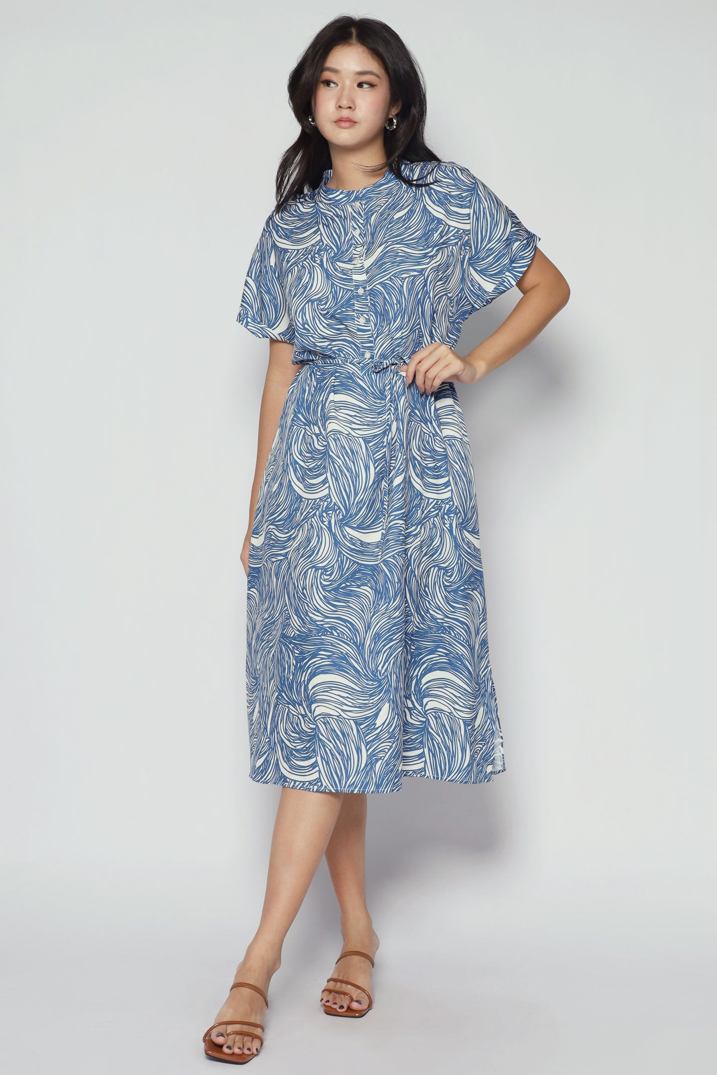 Penny Dress in Blue Current