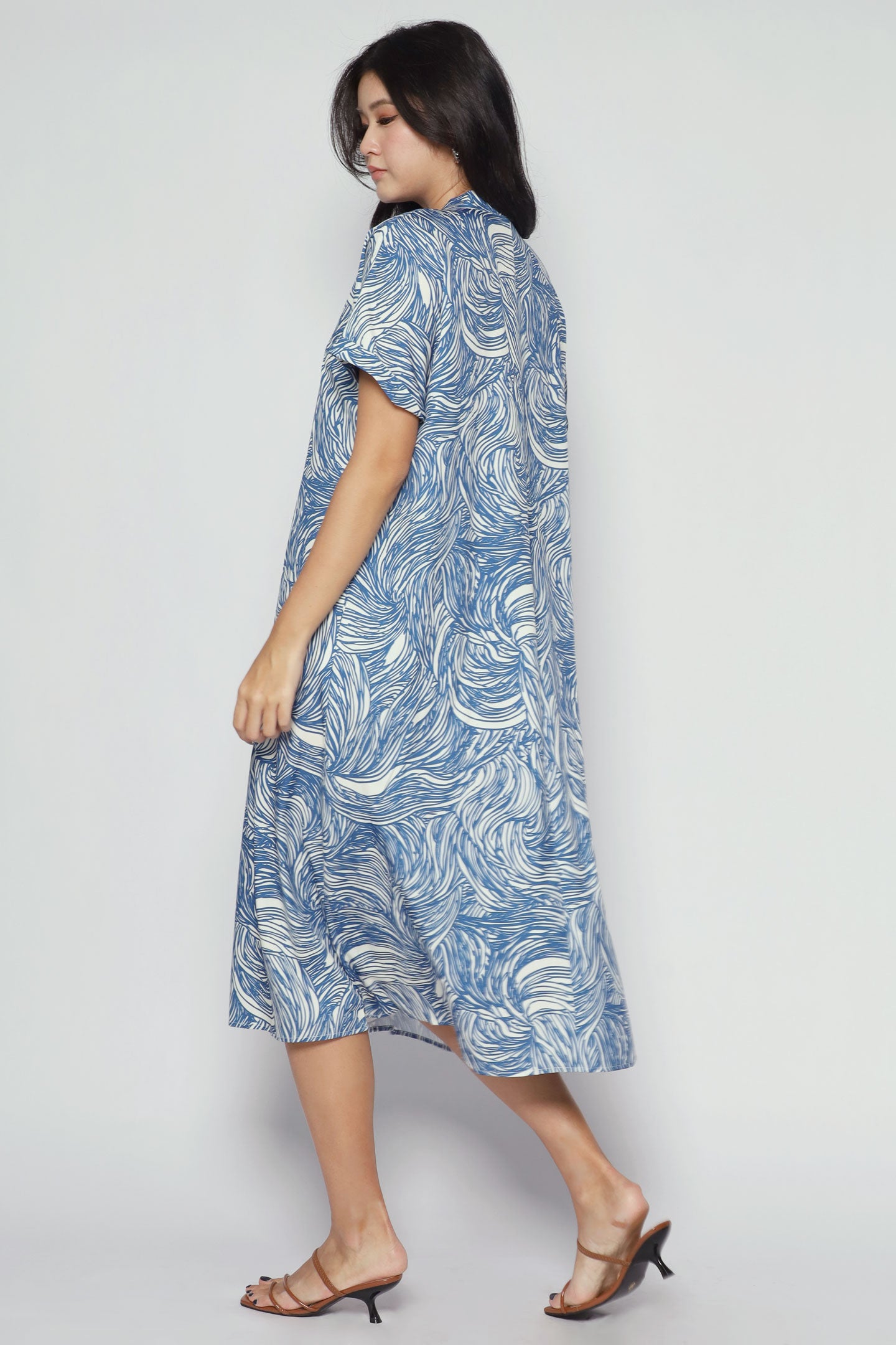 Penny Dress in Blue Current