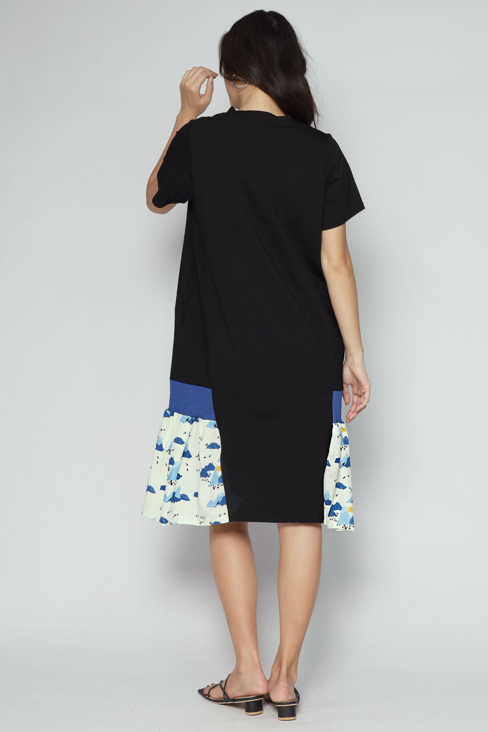 Peony Dress in Blue Journey
