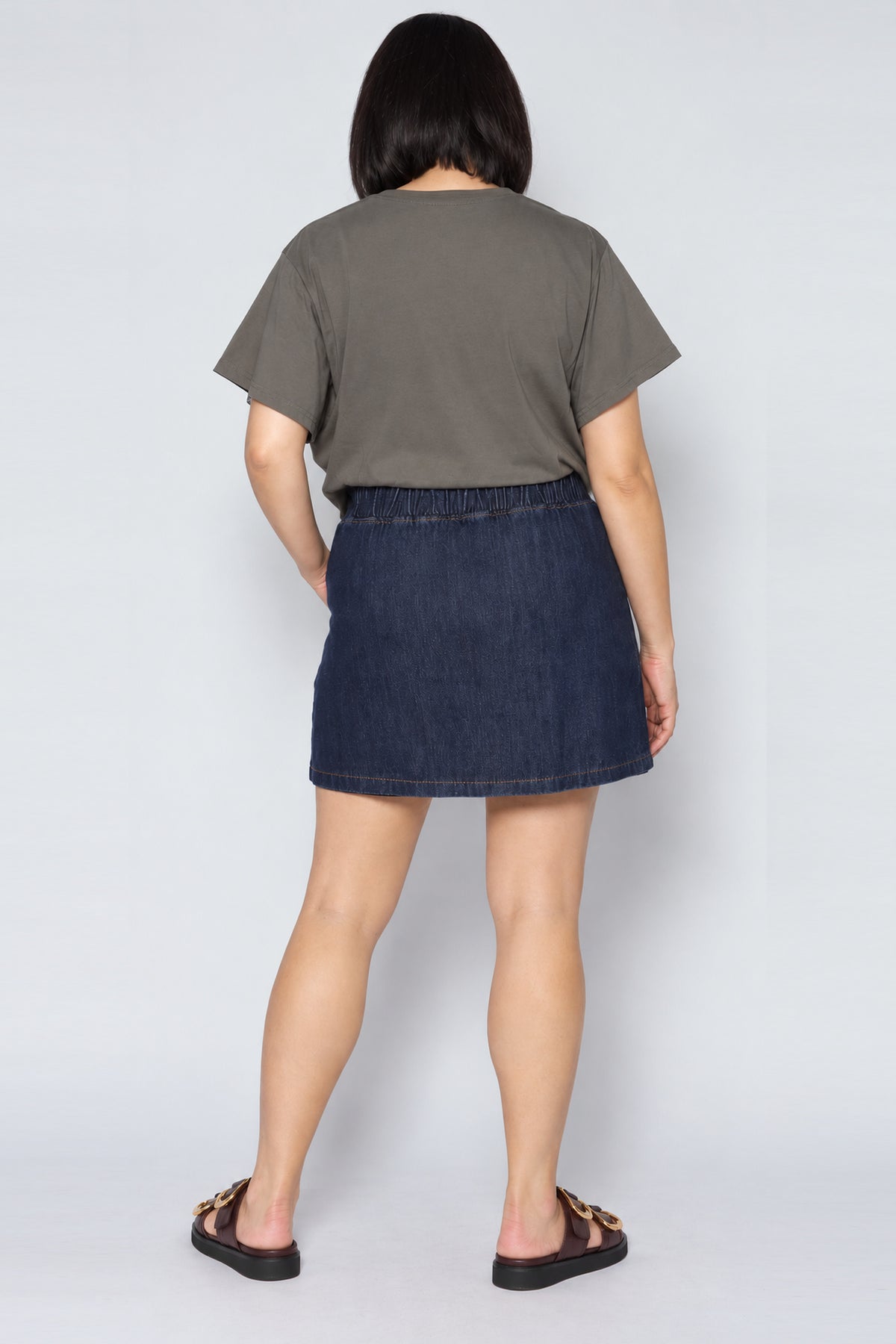 Pham Skorts in Dark Blue Denim