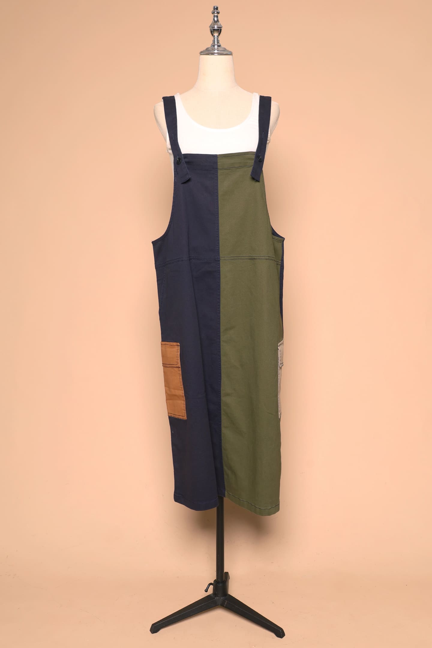 PO - Phoenix Colourblock Pinafore Dress