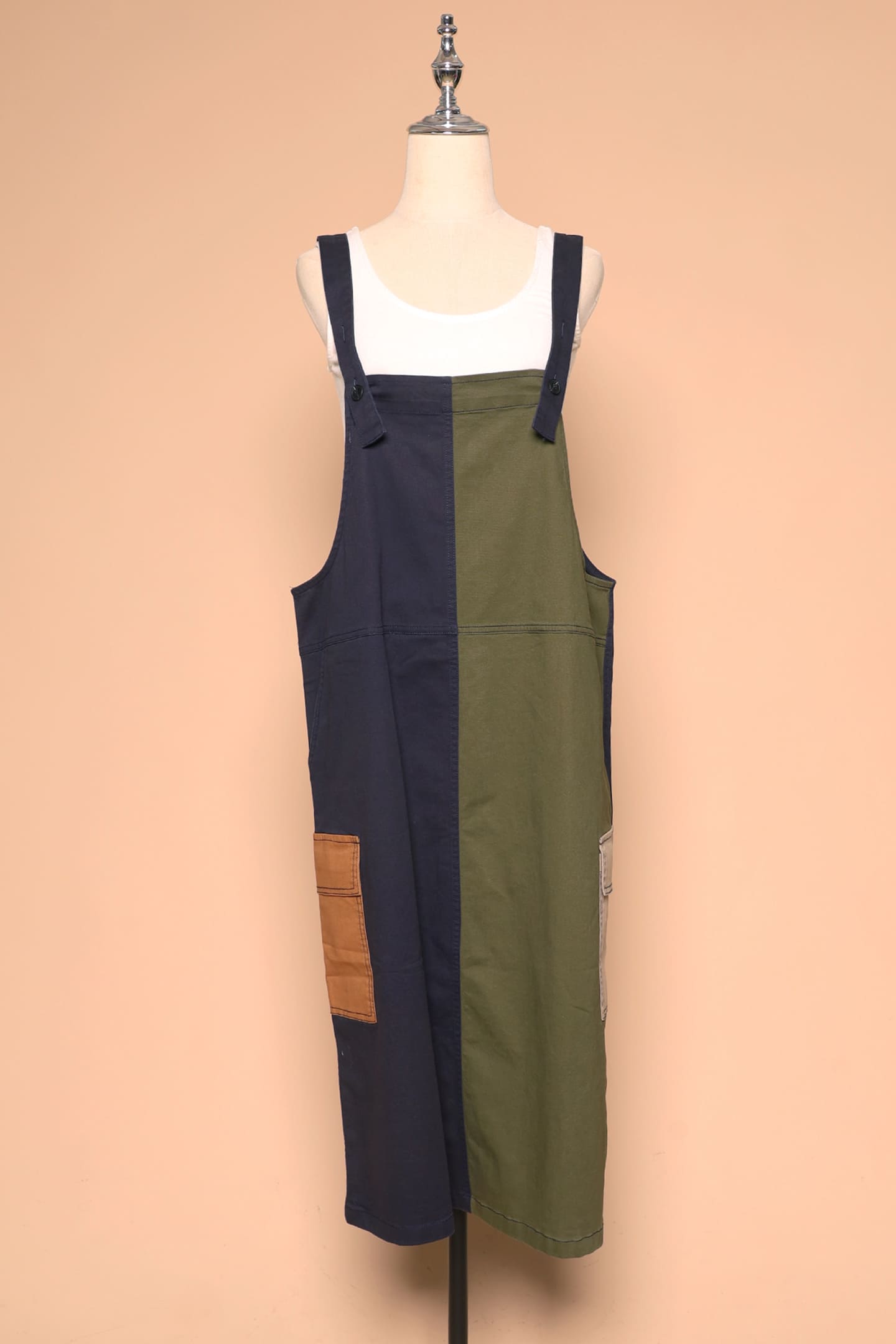 PO - Phoenix Colourblock Pinafore Dress