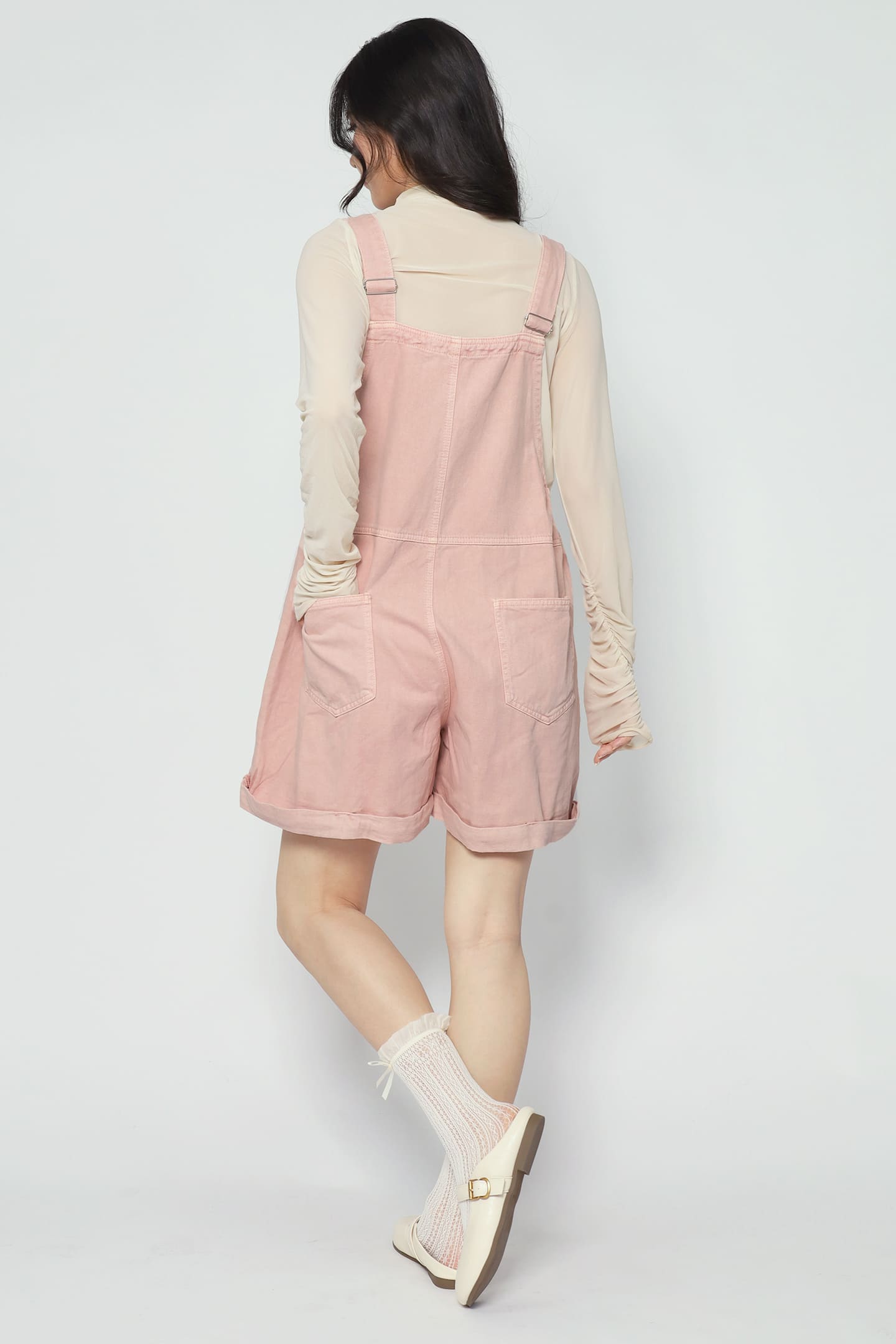 Confetti Pop Pinafore Playsuit in Pink