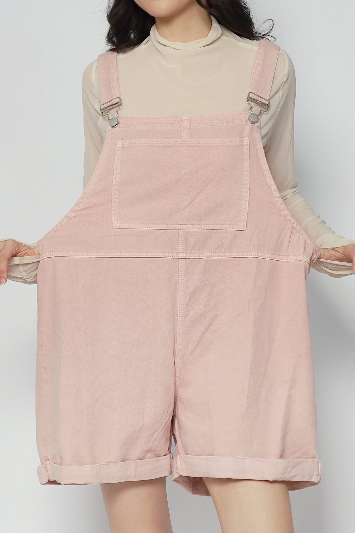 Confetti Pop Pinafore Playsuit in Pink