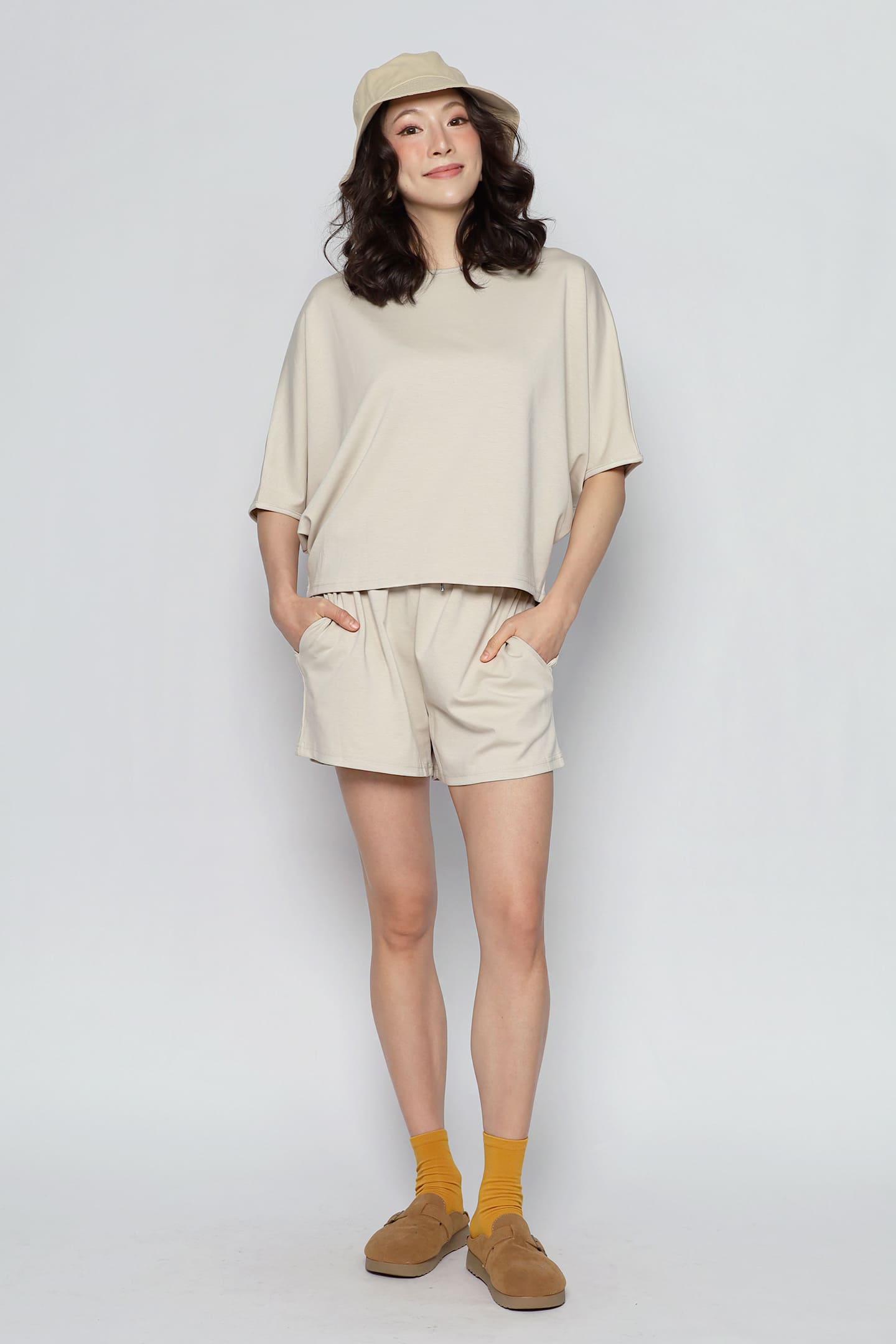 JOY - Play Soft 2 in 1 Top and Shorts Set in Cream