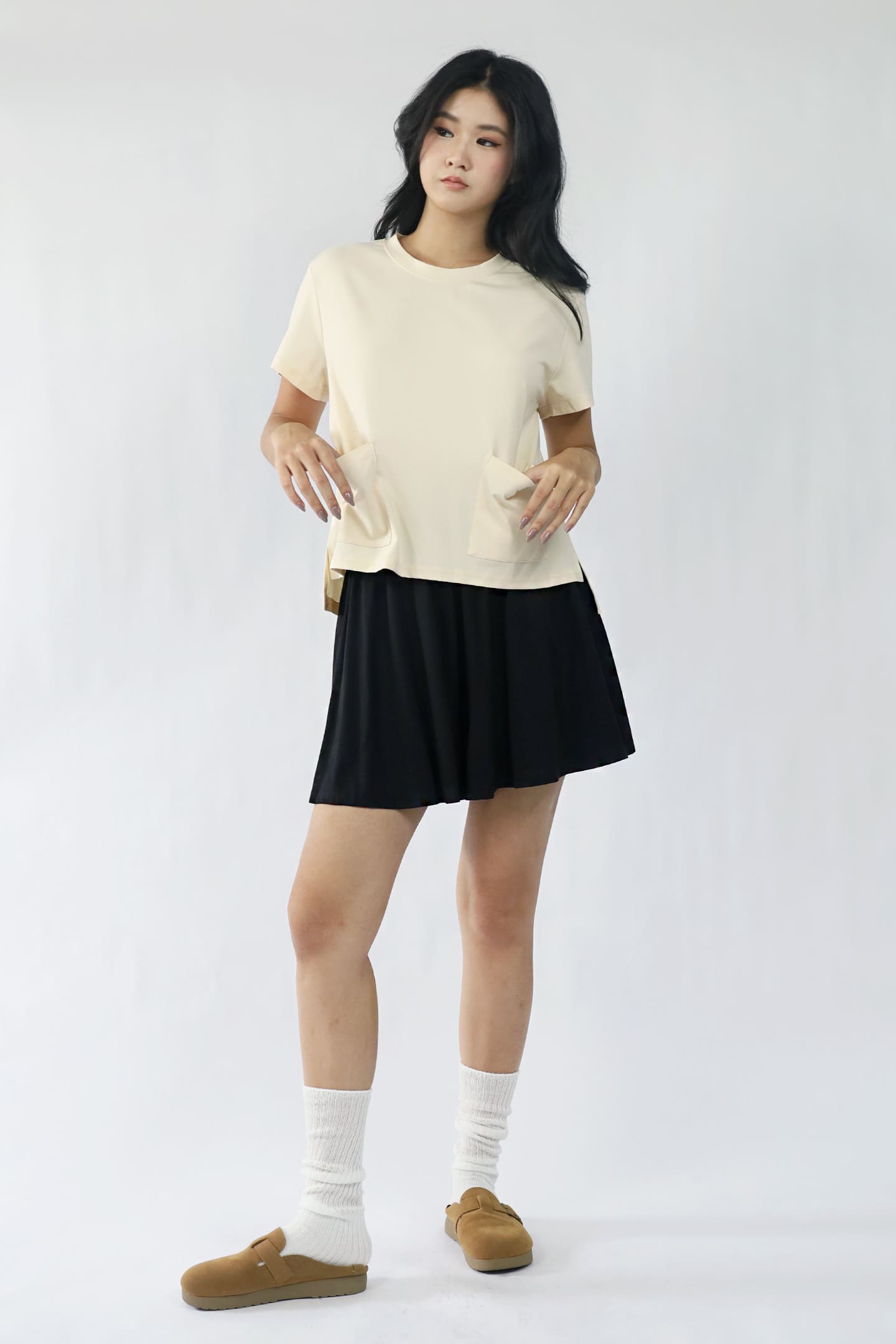 TENCEL - Pocketful Tee in Off White