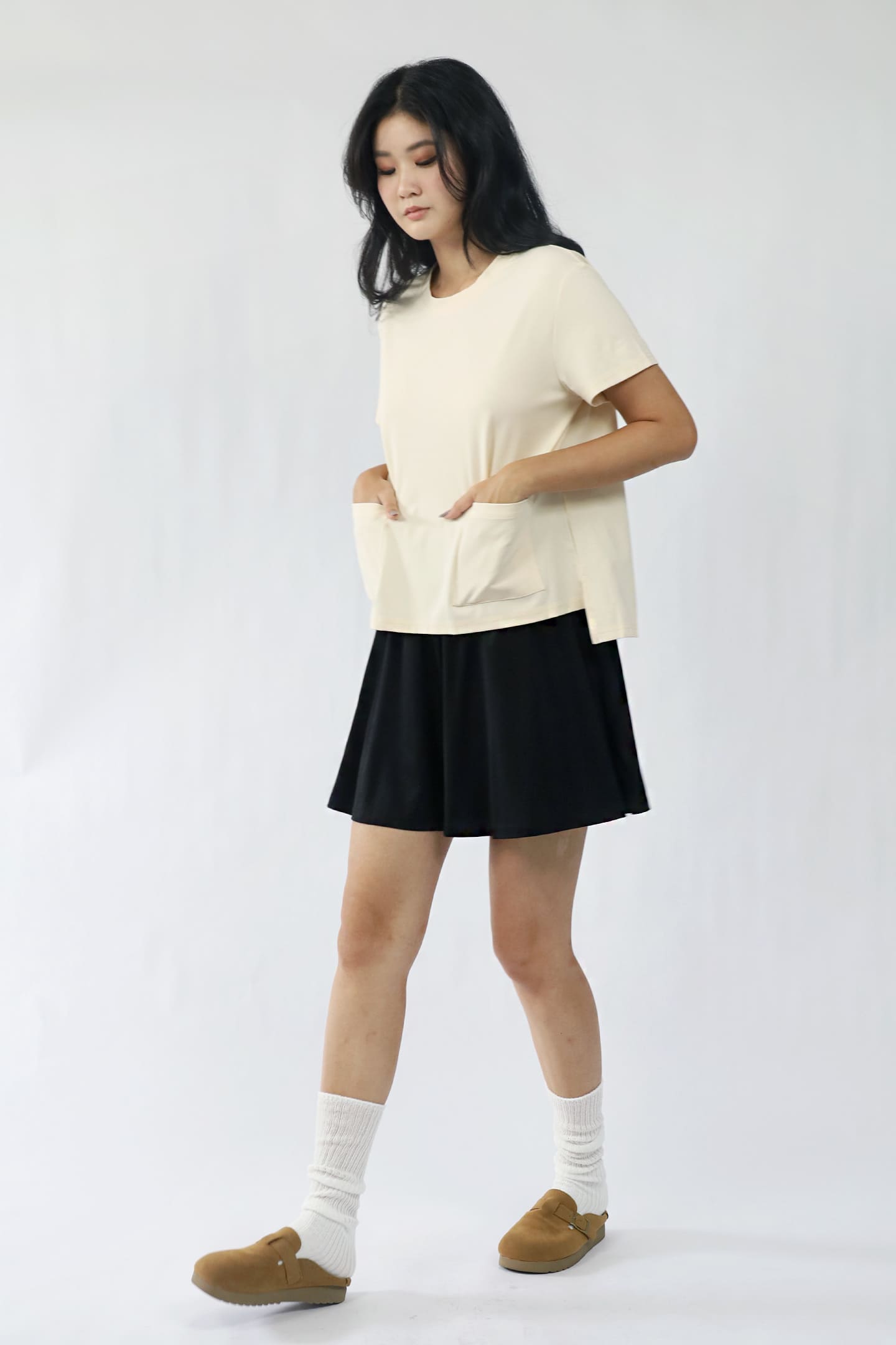 TENCEL - Pocketful Tee in Off White