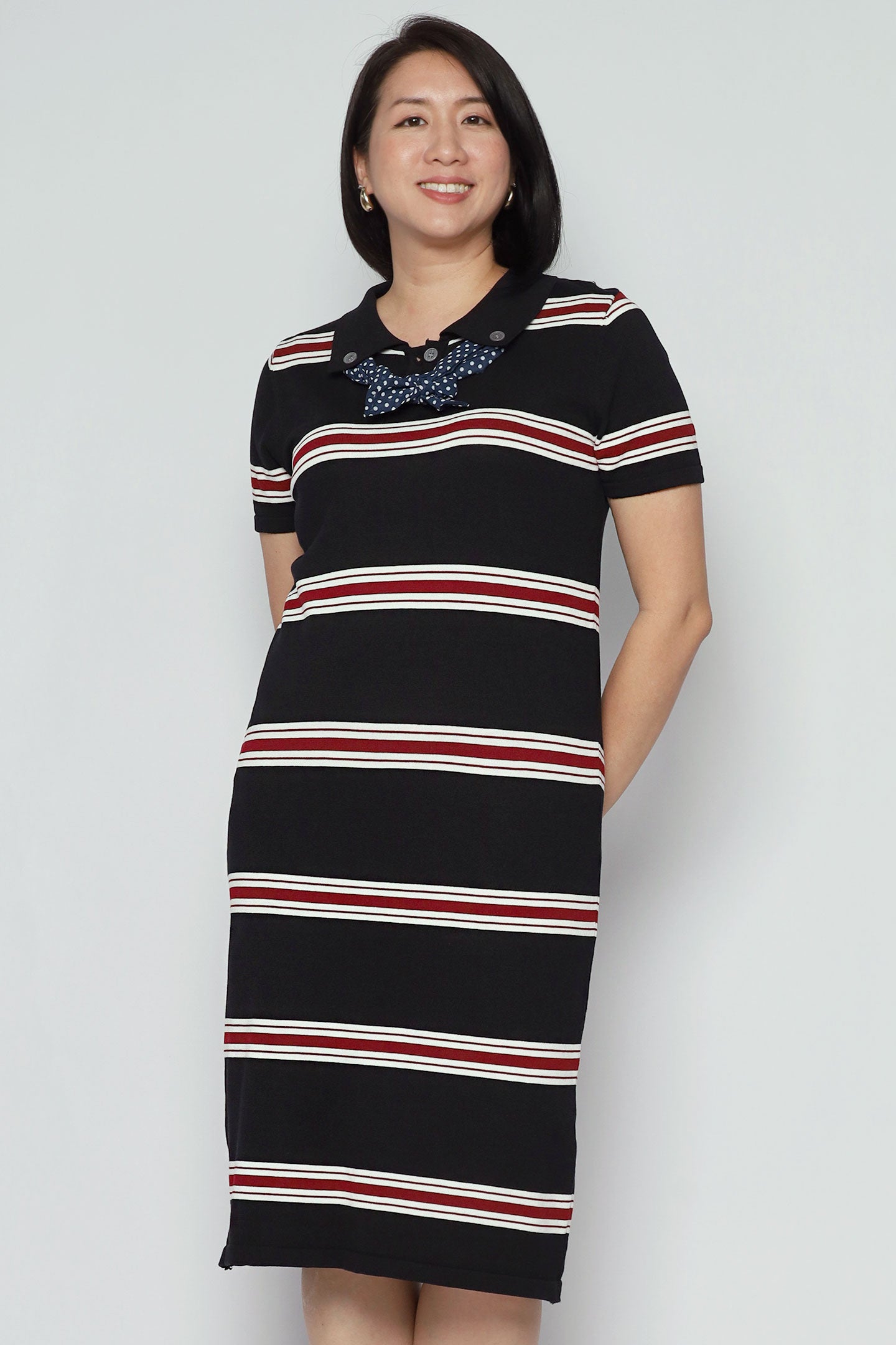 Pokka Stripes Knit Dress
