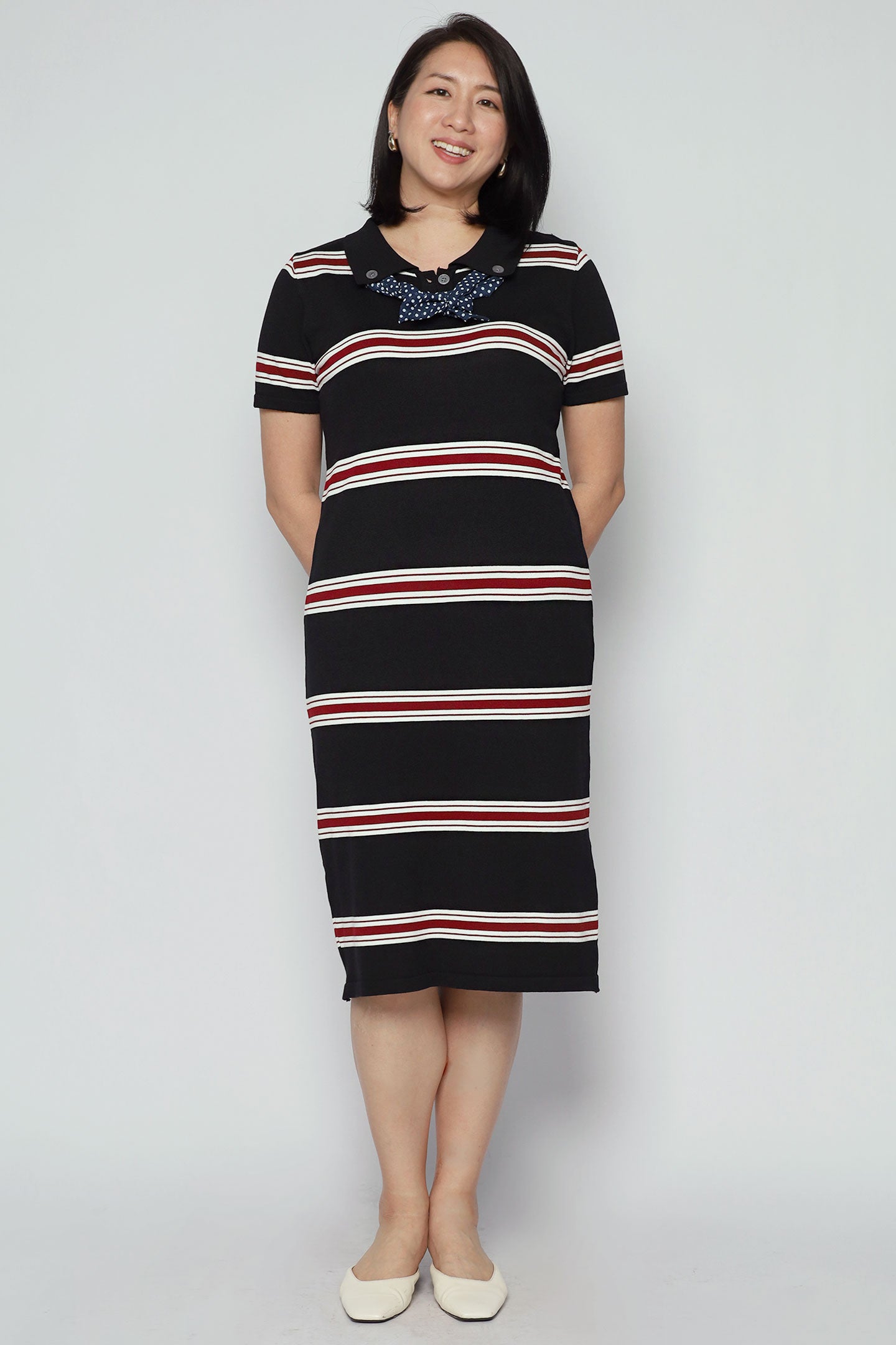 Pokka Stripes Knit Dress