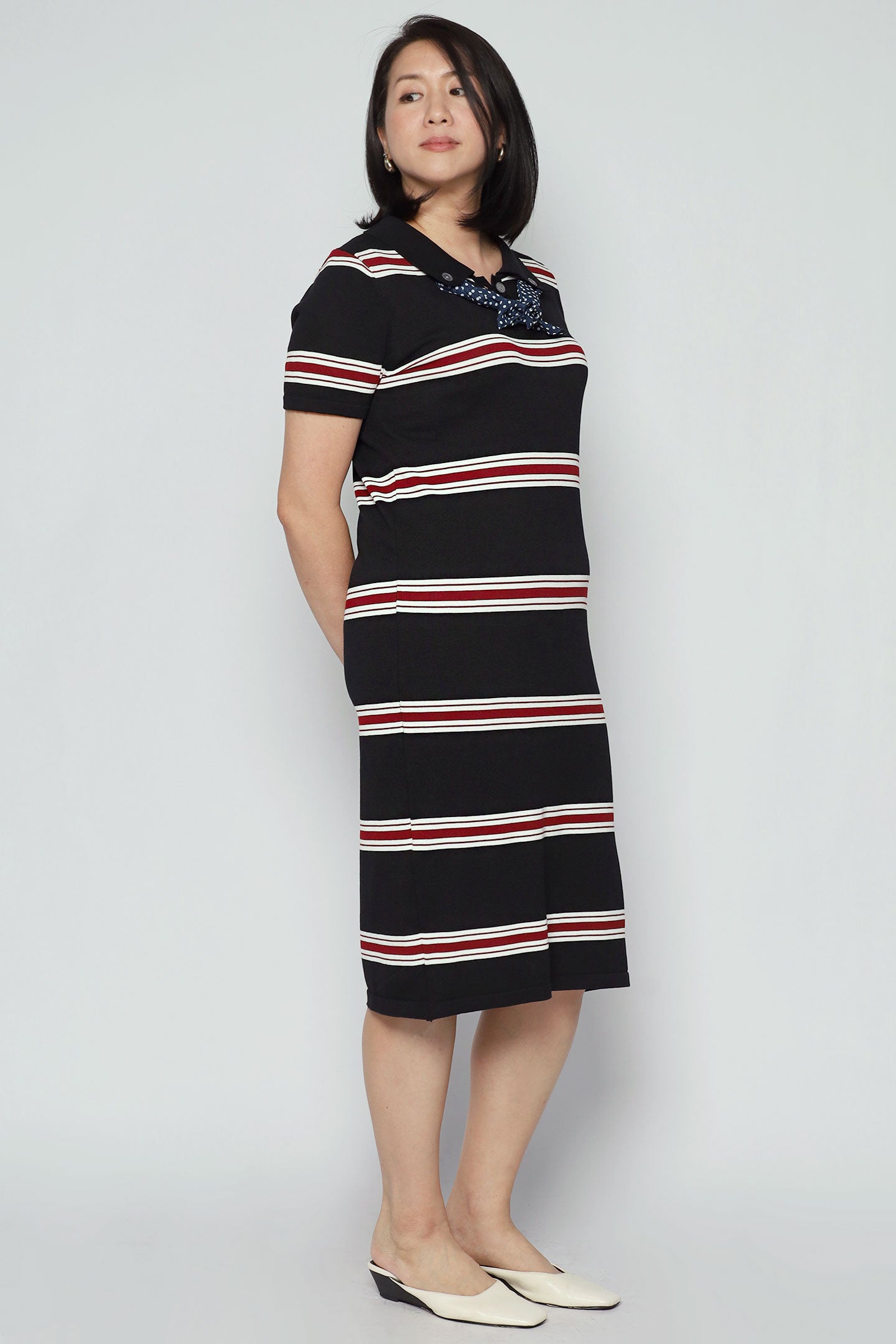 Pokka Stripes Knit Dress