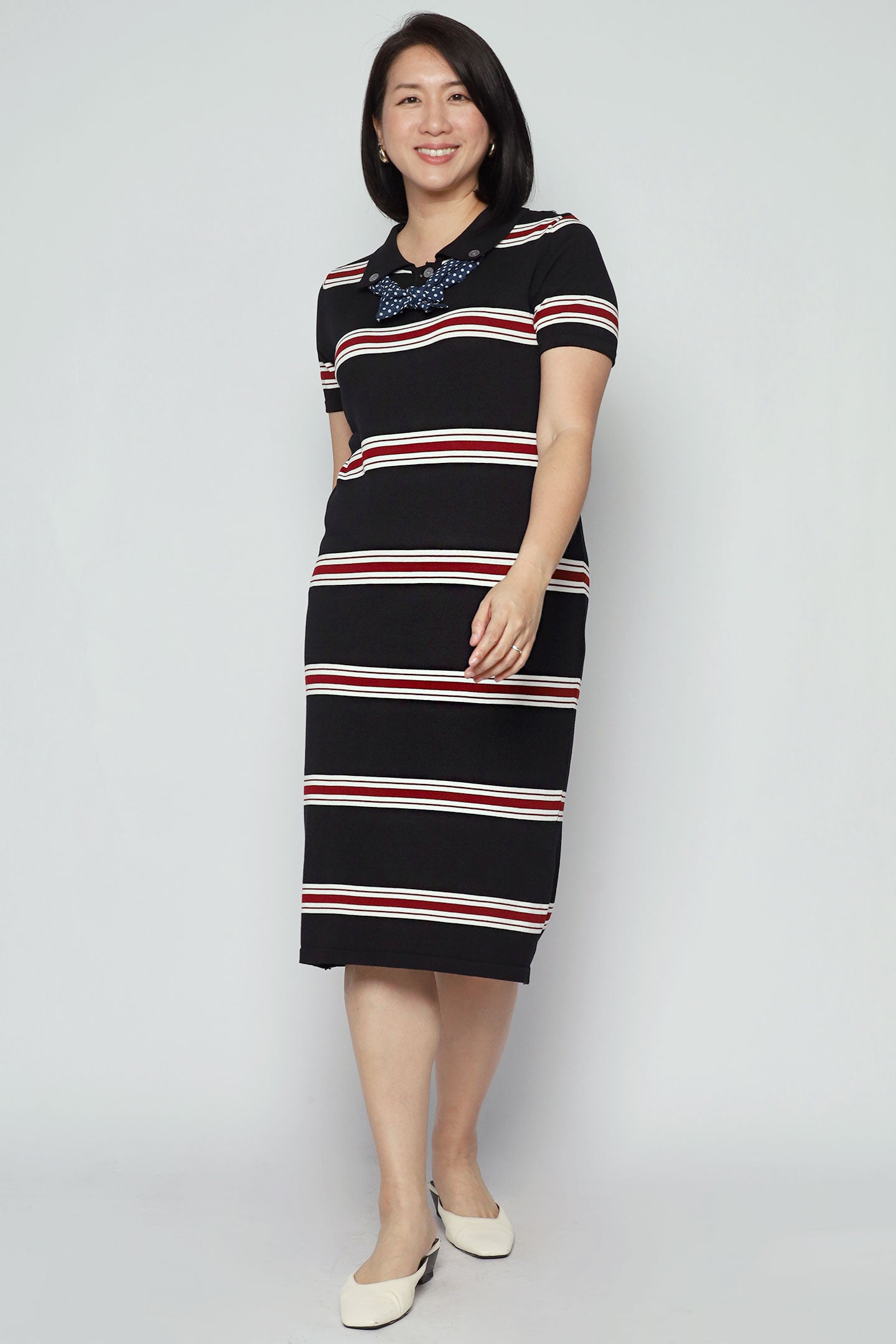 Pokka Stripes Knit Dress