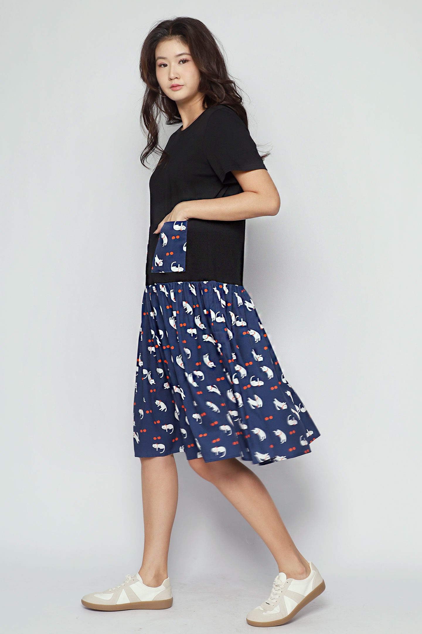 Polly Dress in Kitty Charm