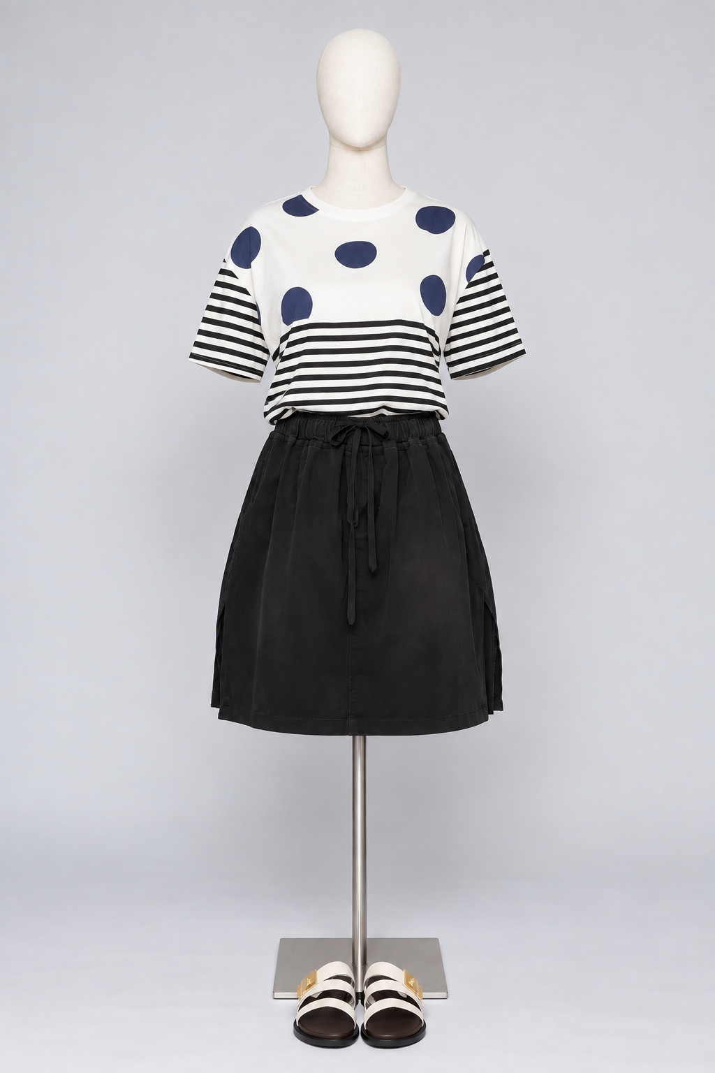PO - Popie Denim Skorts in Black
