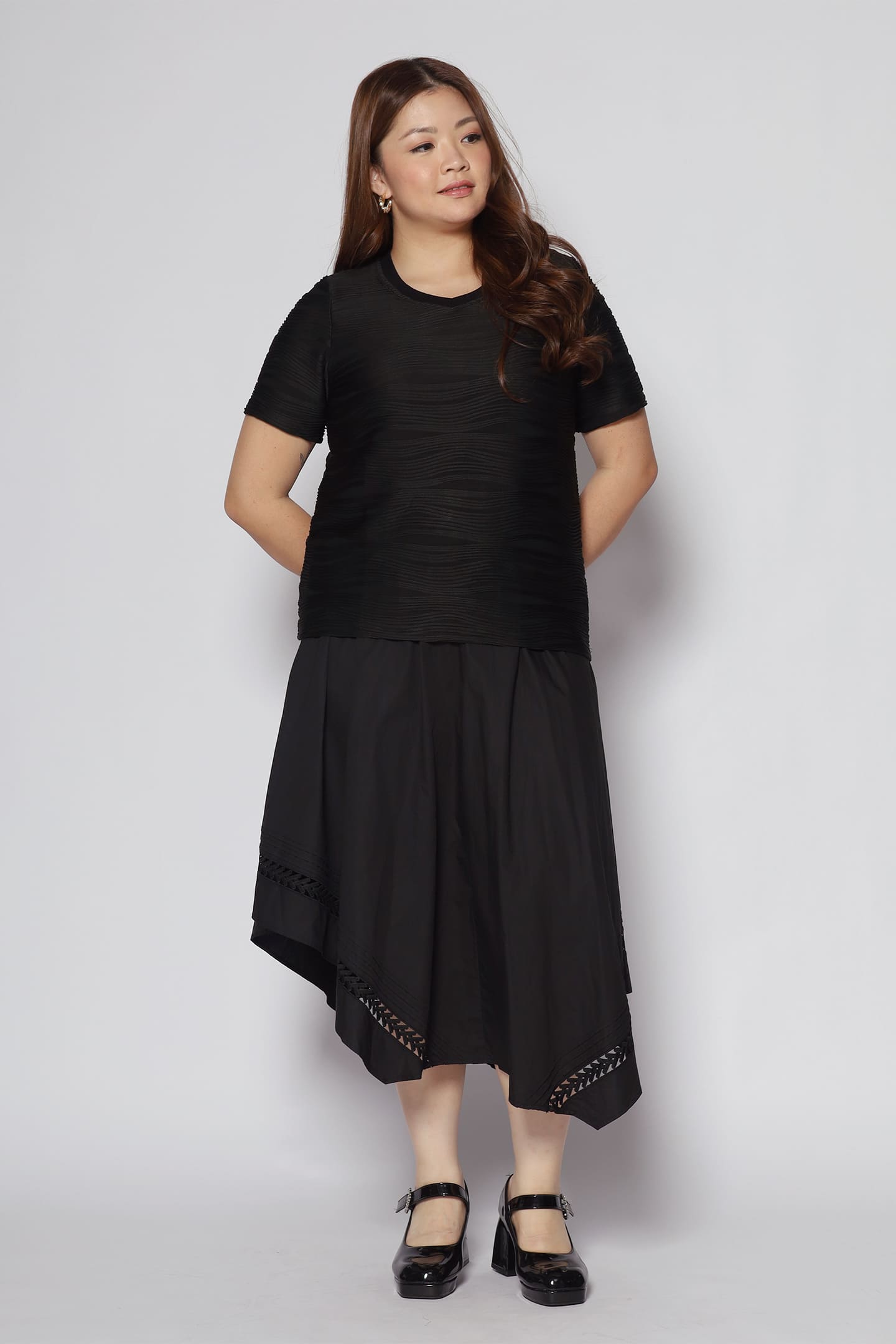 Prislin Wave Top in Black