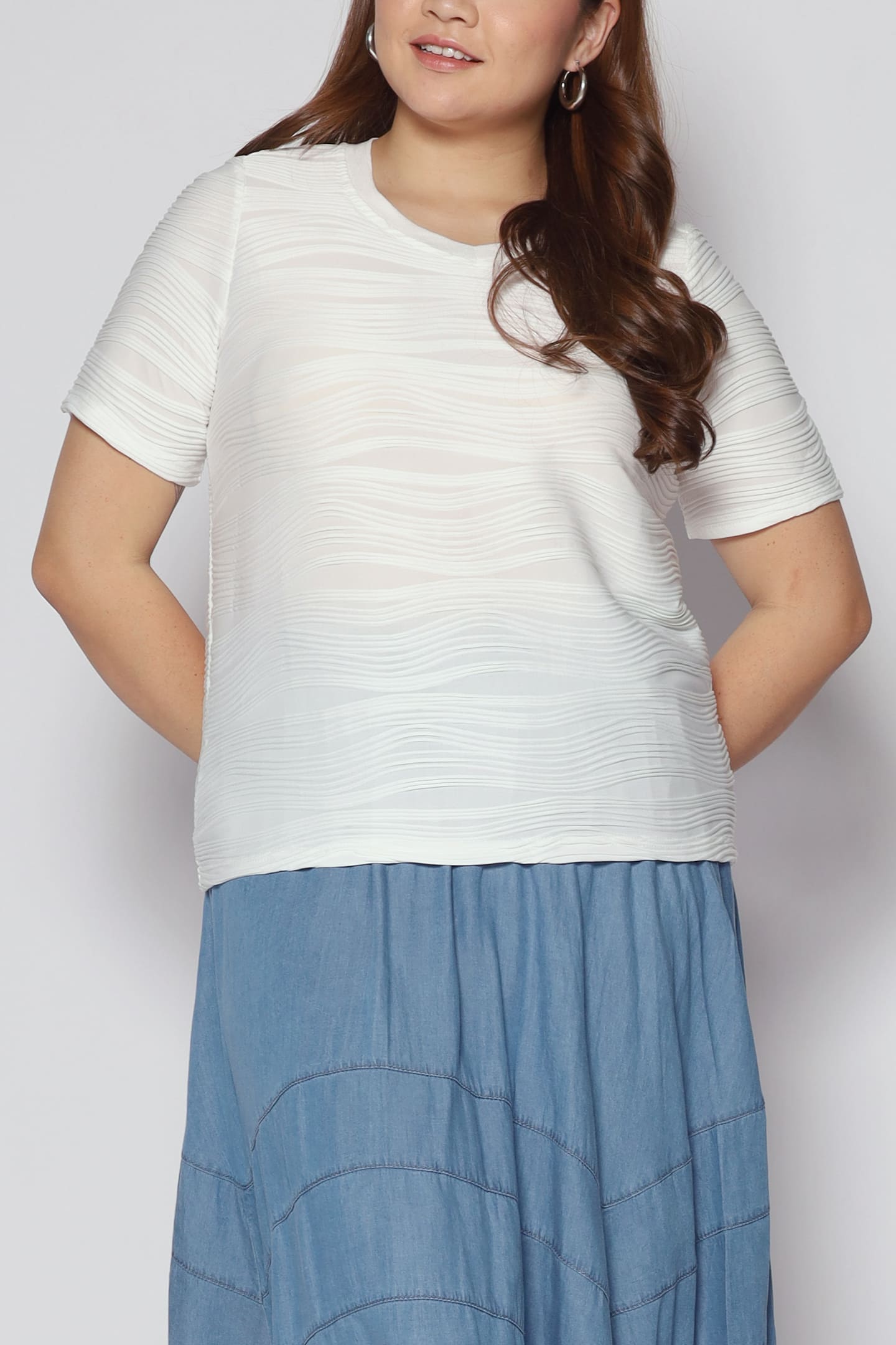 Prislin Wave Top in White