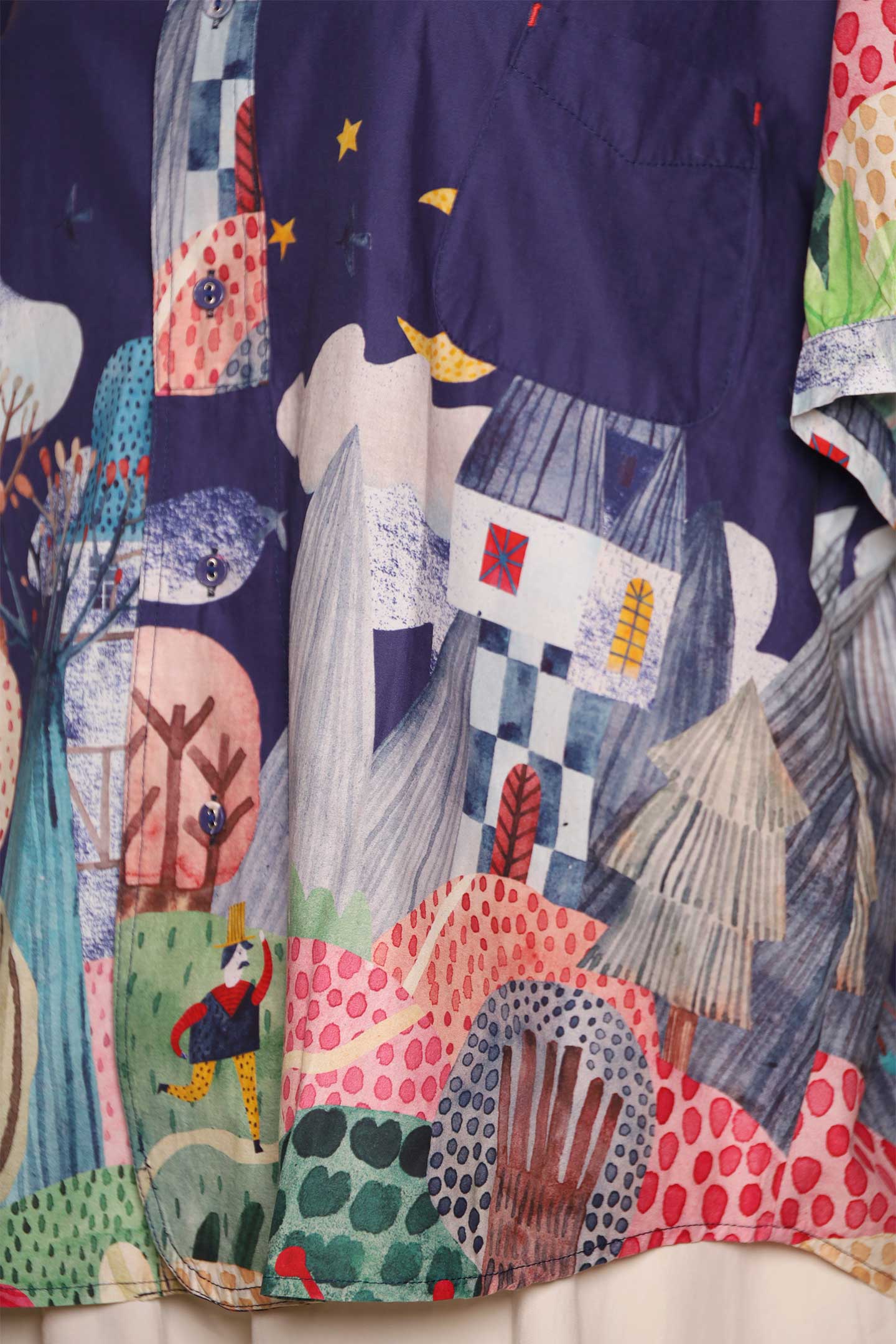 PO - Quirky Woods Top in Blue