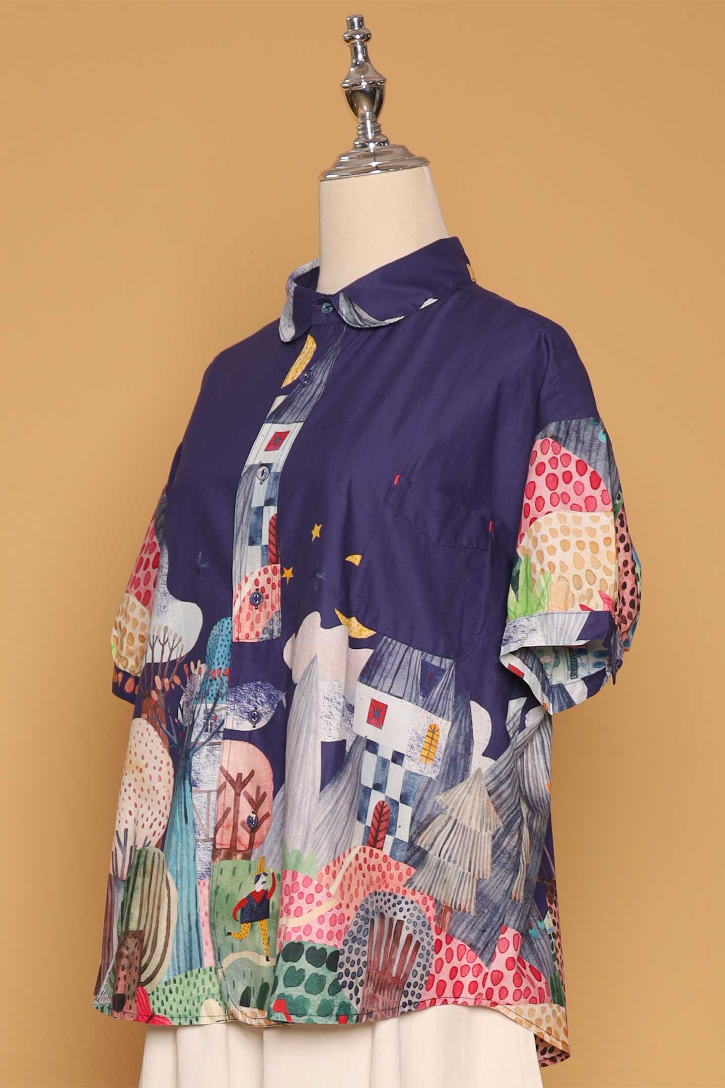 PO - Quirky Woods Top in Blue