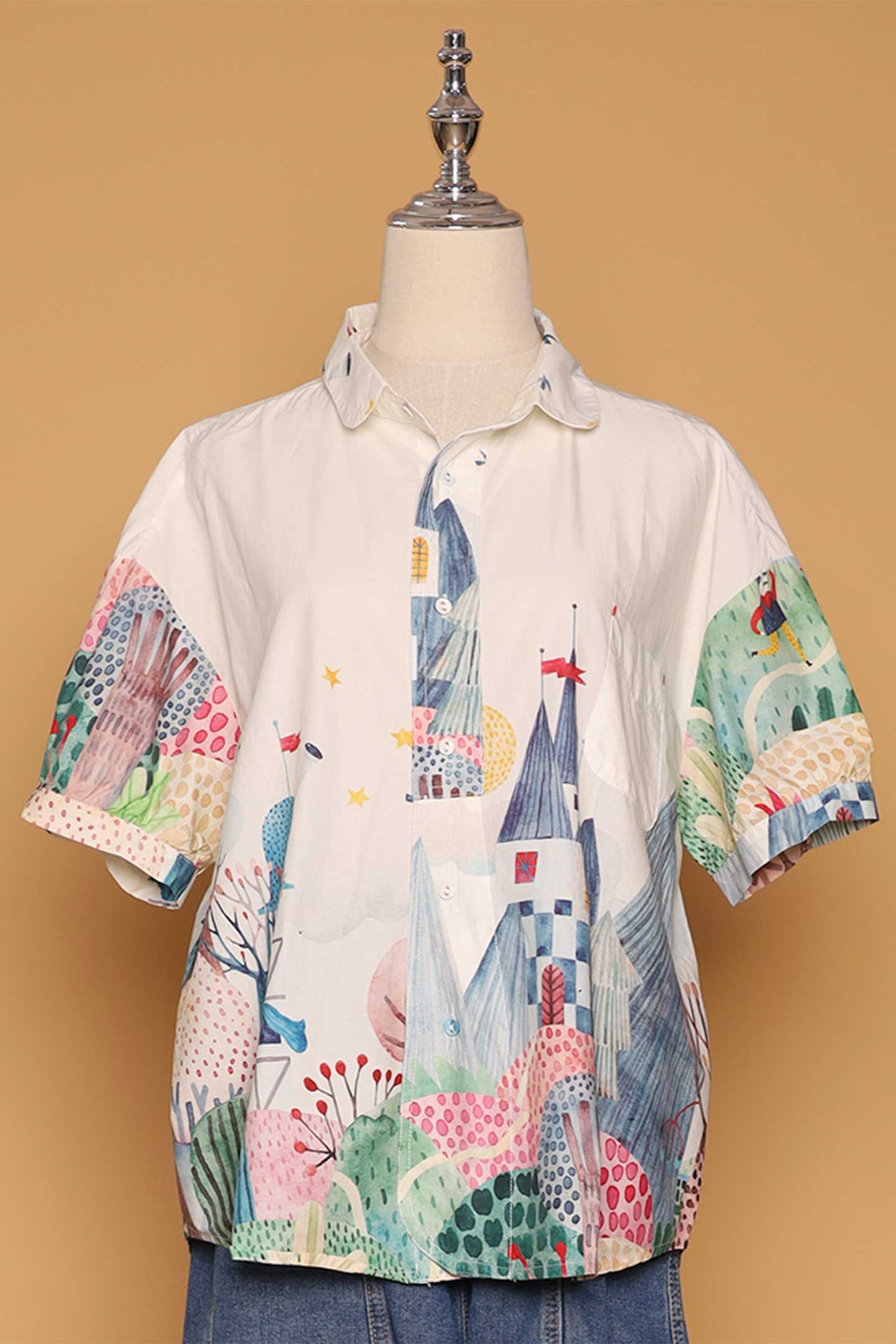 PO - Quirky Woods Top in Cream