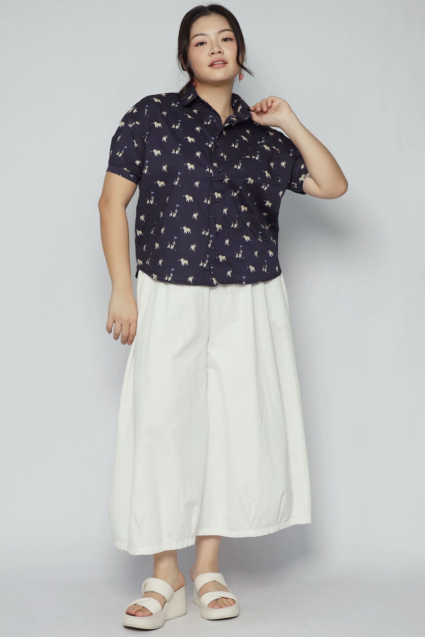 Quirky Top in Safari Scatter