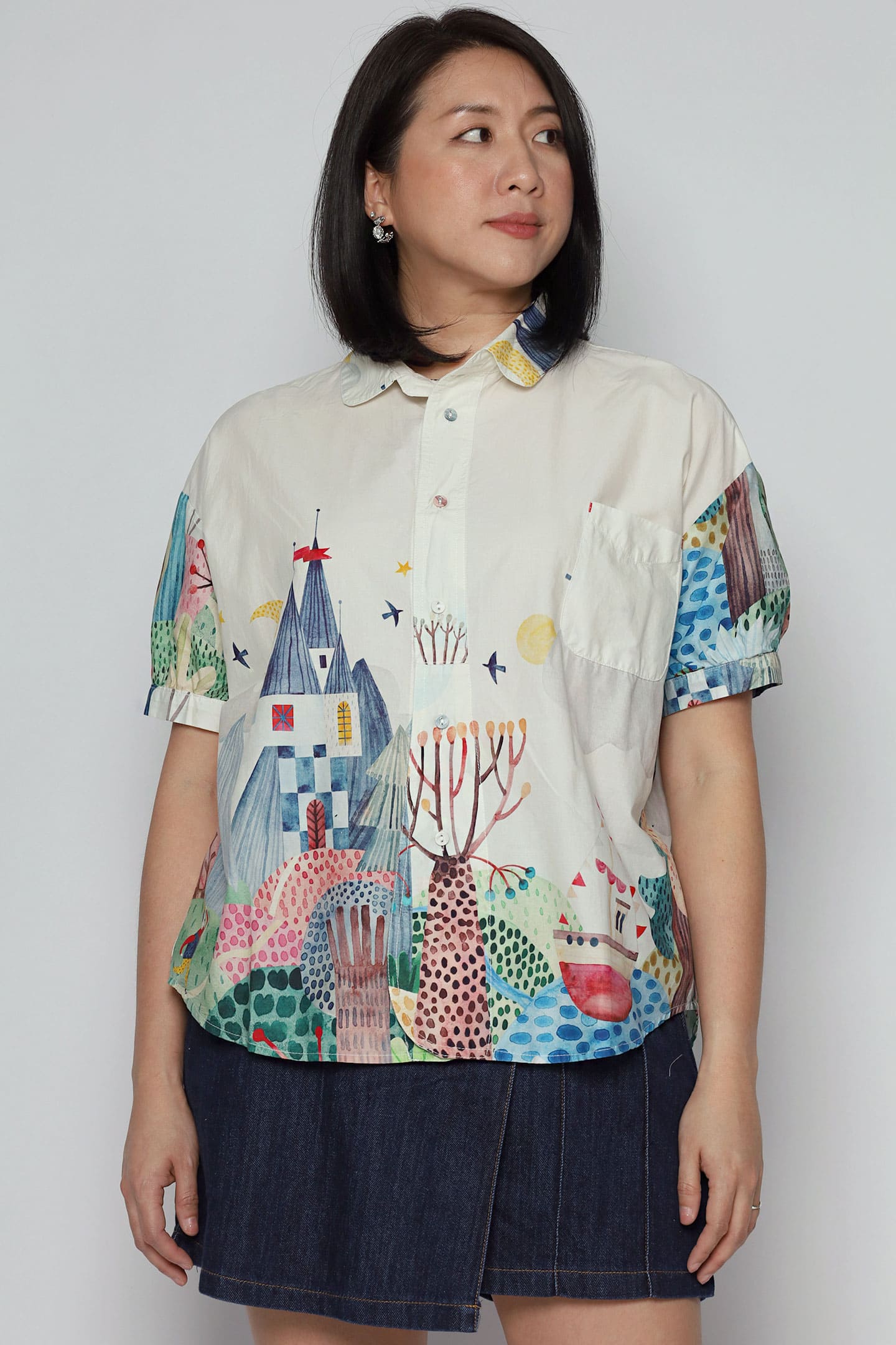 Quirky Top in Woods Cream