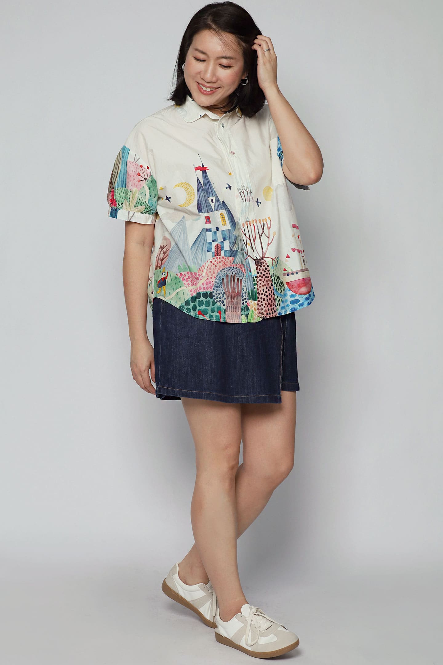 Quirky Top in Woods Cream