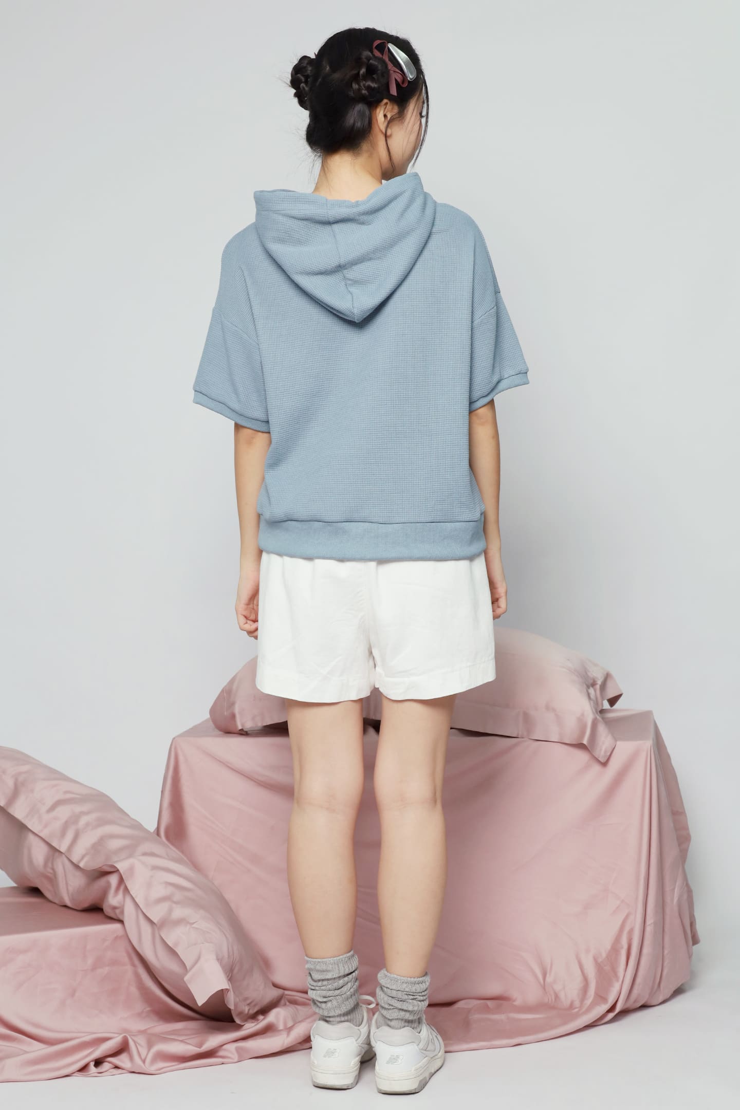 JOY - Rabibi Bunny Hoodie Top in Blue