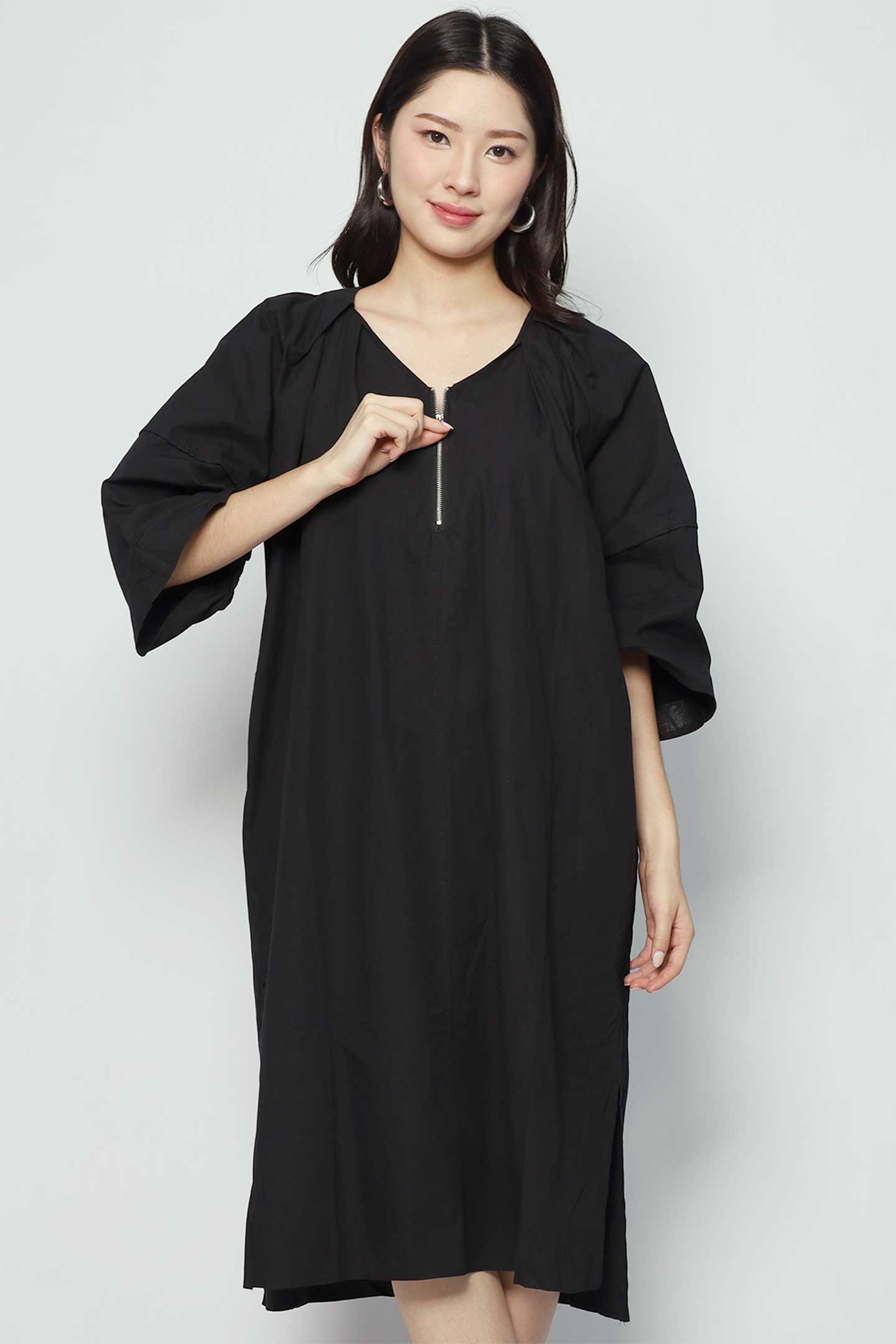 Radley Zipper Dress in Black
