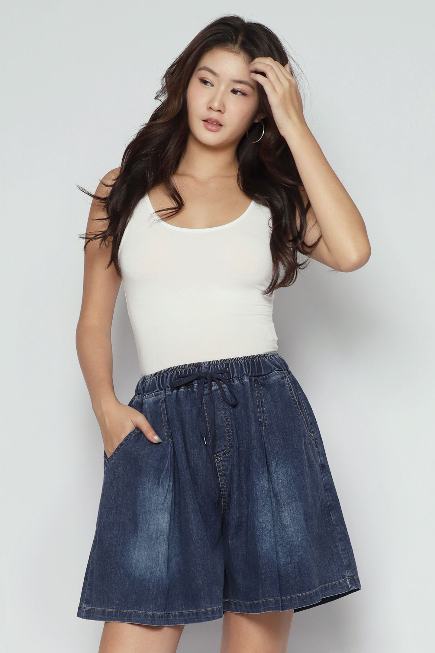 Rayney Denim Shorts in Blue