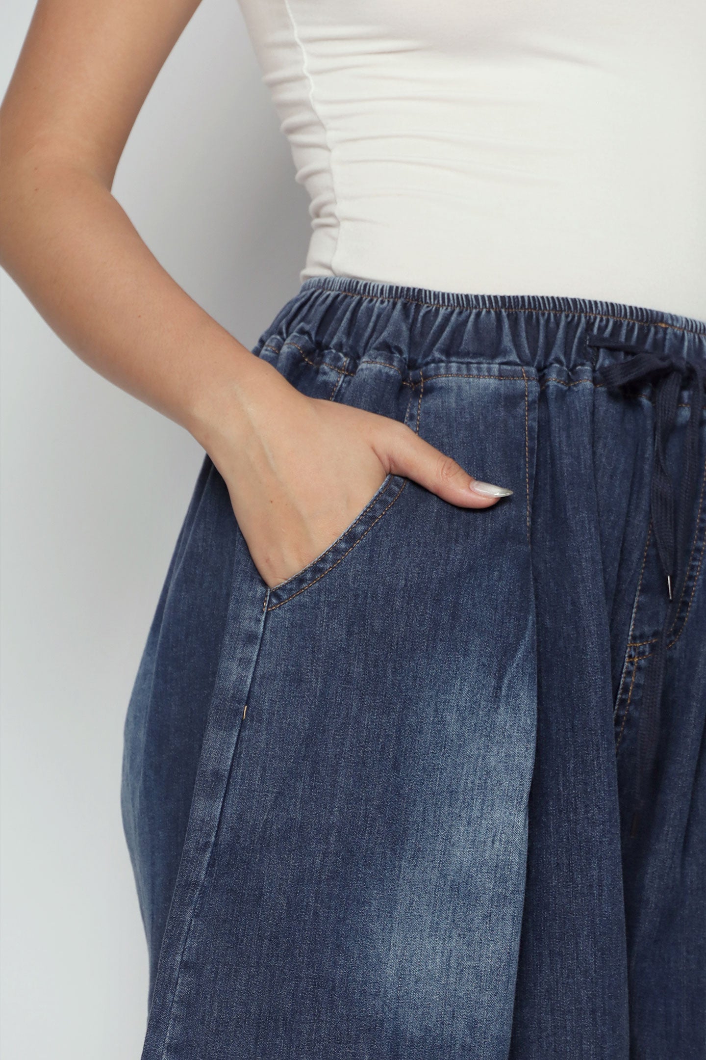 Rayney Denim Shorts in Blue
