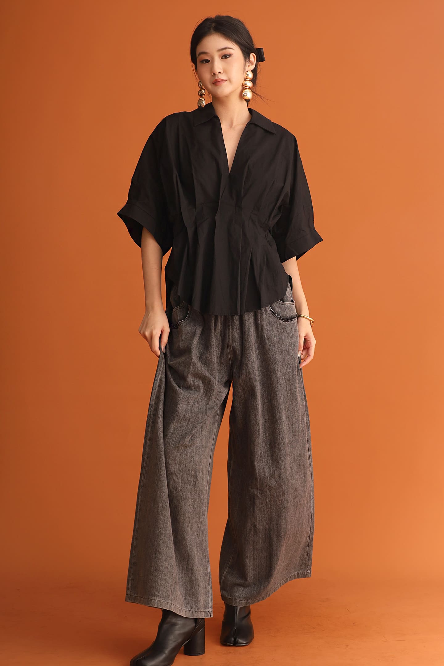 CHOSEN - Rebel Muse Pleated Top